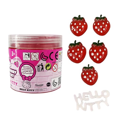 SlimeTime Hello Kitty Single Can 212g, Slime for Girls and Boys,Stress Relief Toy for Kids, Education,School,Party Favor,Gift for Birthday & Christmas, Soft Putty Slime For Kids