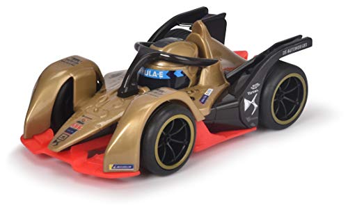 Dickie Toys Formula E Pullstring Racer 14cm, Pull Line Racing Car Toy, Formula E Series, Random Model Assortment, Interactive Racing Toy for Kids Ages 3+