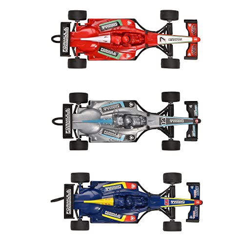 Dickie Toys - Racer Formula (14 cm) - Vehicle with Pull Rope for Children from 3 Years. 1:32 Scale, Random Color, (203341035)