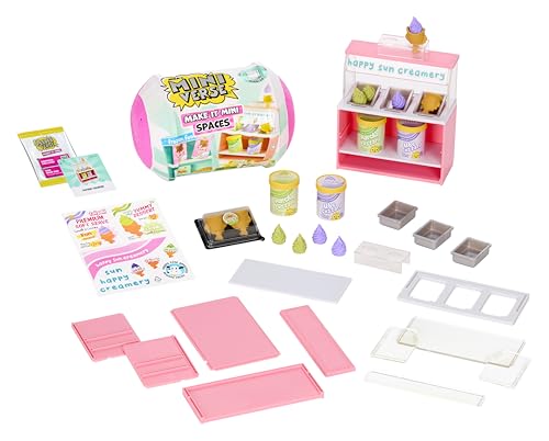 MGA’s Miniverse Make It Mini Spaces Furniture Pack, Buildable Mini Furniture with Exclusive Ingredients & Collector’s Guide, 10 Unique Display Styles Including Rare Light-Up Sunny Marquee- 547426
