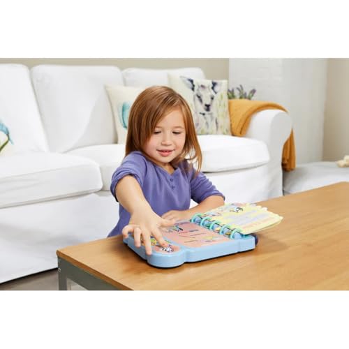 VTech Bluey’s Book of Games, Official Bluey Book, Interactive Childrens Book, Educational Activity Toy with 4 Learning Modes, Gift for Kids Ages 3, 4, 5, 6 Years, English Version