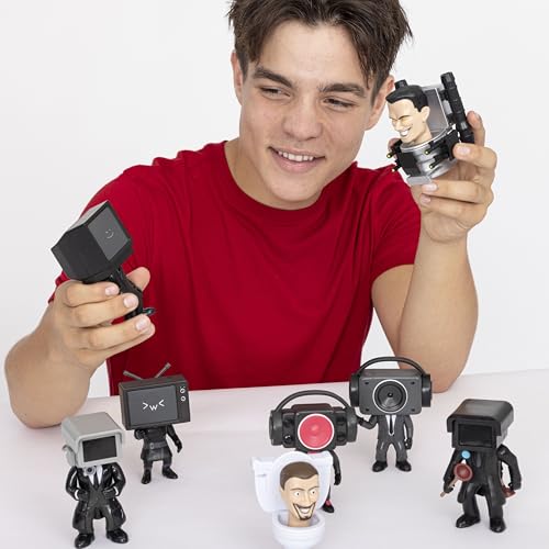 SKIBIDI Toilet Mystery Figure Collector Series, Collectible Figures, Officially Licensed Toilet Merch.