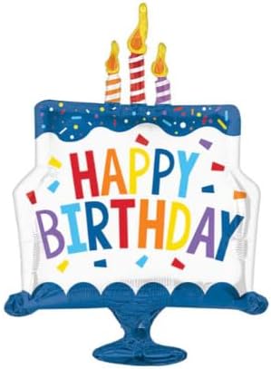 Birthday Tiered Cake - Happy by Funny Balloons Usa