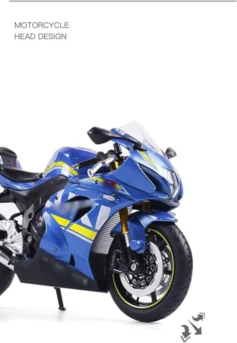 D-Power SUZUKI GSX-R1000 Die-Cast Model Motorcycle – 1:12 Scale, Blue, Limited Edition, Ages 3+