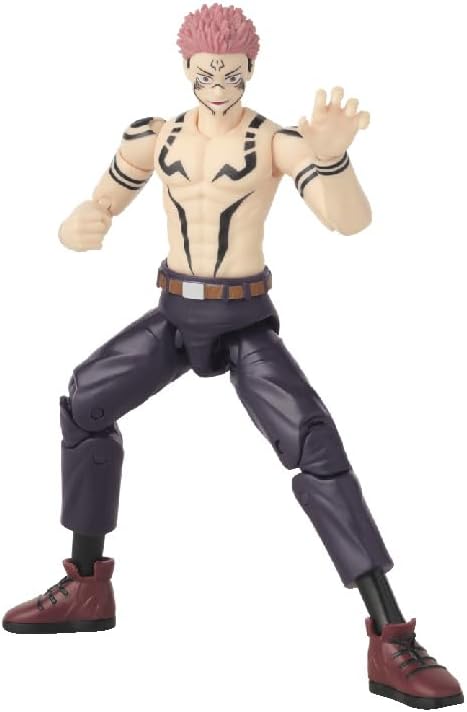 Bandai Anime Heroes - Jujutsu Kaisen - Ryomen Sukuna Uniform Version - 17 cm Figure - Officially Licensed Jujutsu Kaisen Figure - Movable Action Figure Sukuna - Toy from 4 Years - 36988
