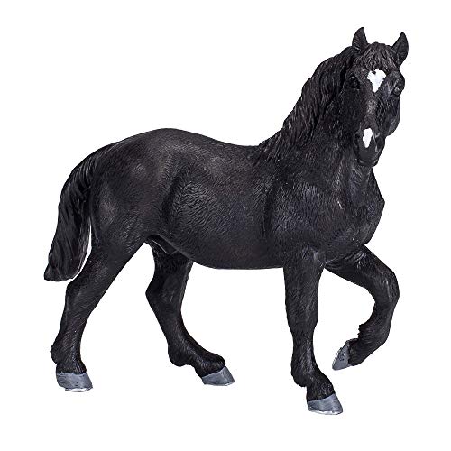 MOJO Percheron Realistic Equestrian Horse Club Hand Painted Toy Figurine
