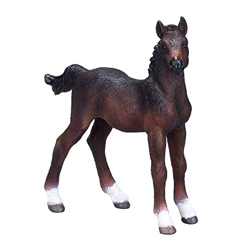 MOJO Hanoverian Foal Bay Realistic Equestrian Horse Club Hand Painted Toy Figurine, 381018