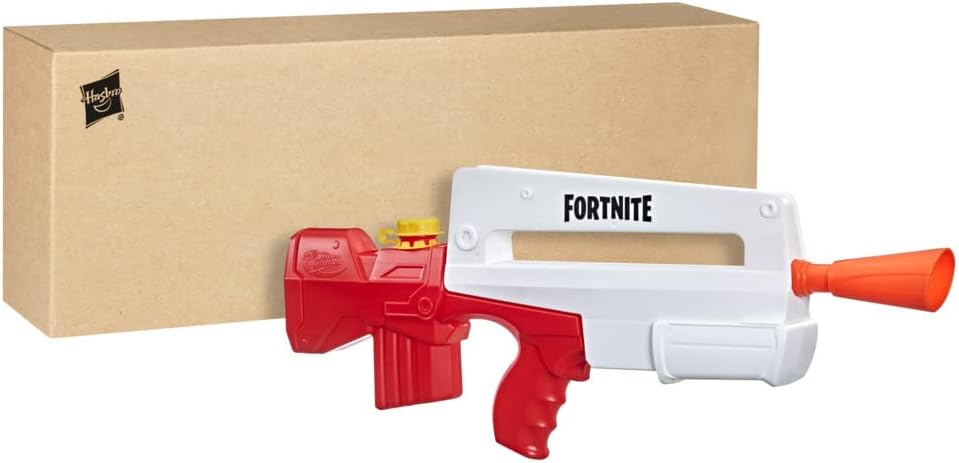 Nerf Super Soaker Fortnite Burst AR Water Blaster, Pump-Action Soakage, Fortnite-Inspired Design, Outdoor Summer Toy, Multicolour