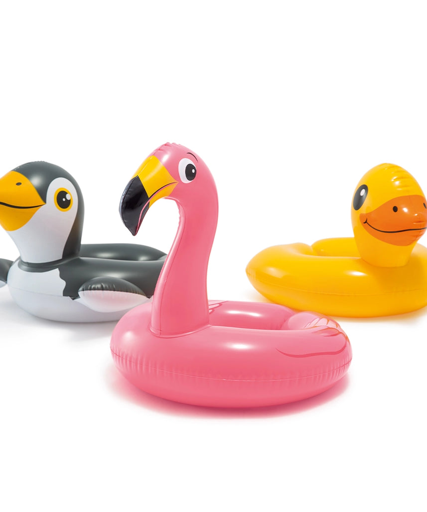 Inflatable Animal Split Ring Float, Assorted Fun Swim Ring for Kids Aged 3-6