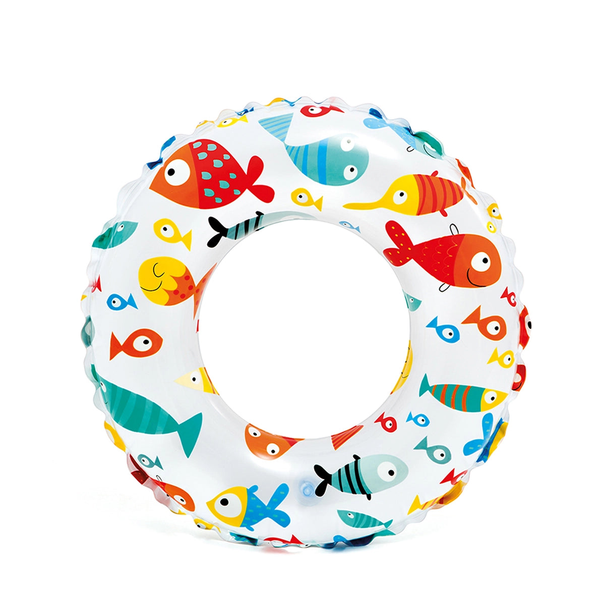 حلقات سباحة Intex Lively Print، حوض سباحة قابل للنفخ وعوامة مائية، 61 سم، متعدد الألوان