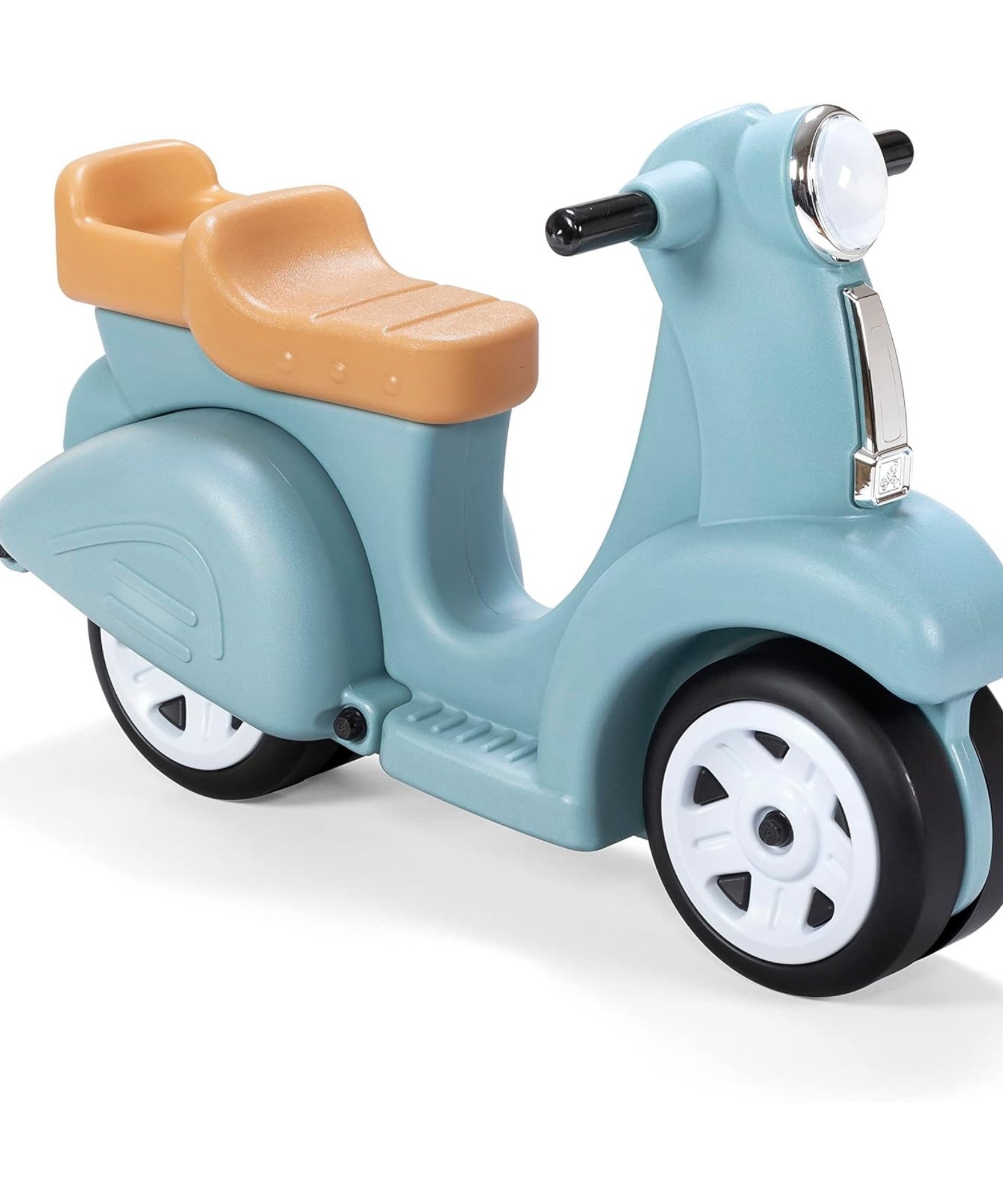 Step2 Kids Ride Along Scooter, Single Seater Easy to Store Ride On Toy with Rear Storage Slot, Suitable for Children both Boys and Girls Aged 18m and Above, Blue