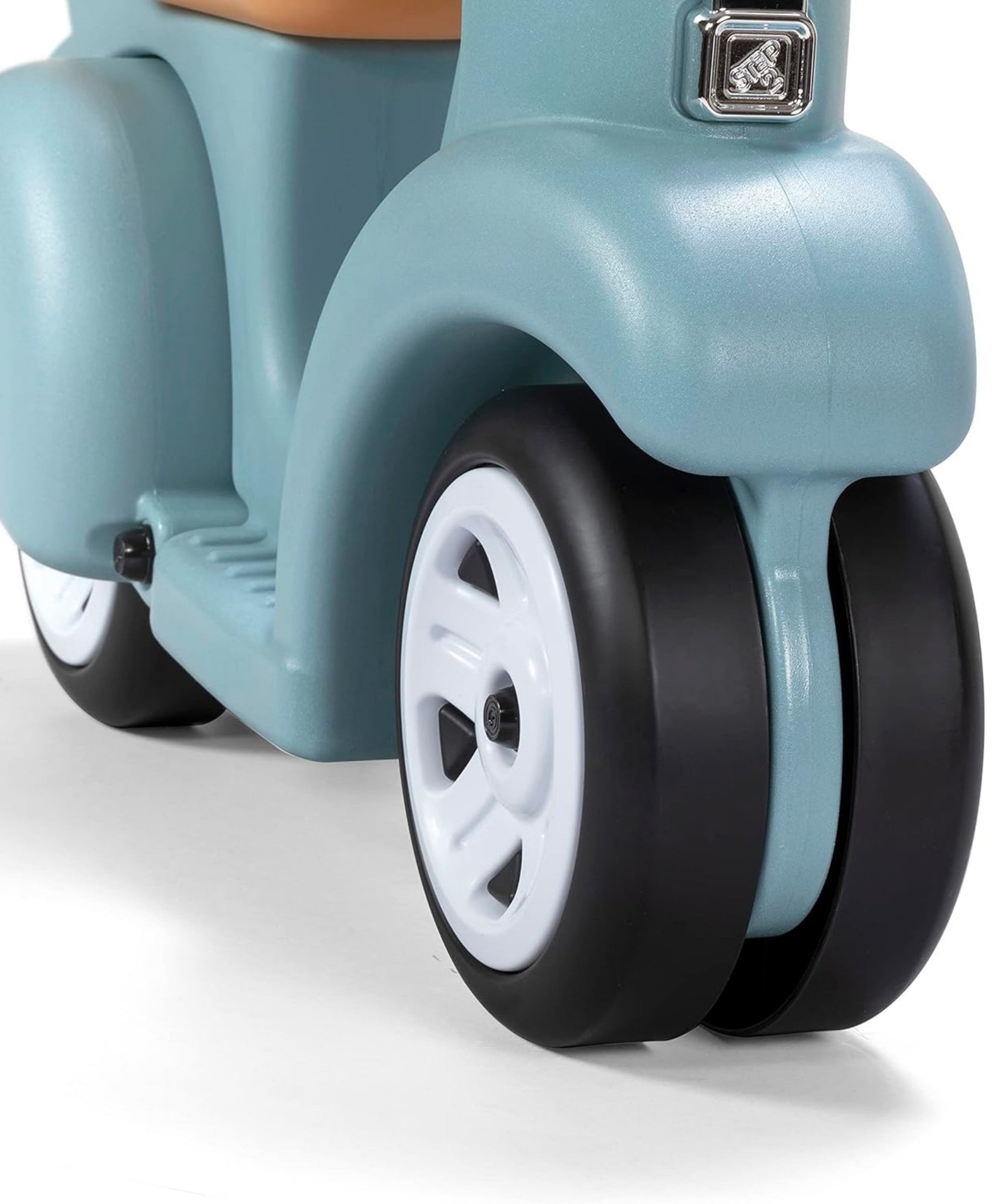 Step2 Kids Ride Along Scooter, Single Seater Easy to Store Ride On Toy with Rear Storage Slot, Suitable for Children both Boys and Girls Aged 18m and Above, Blue