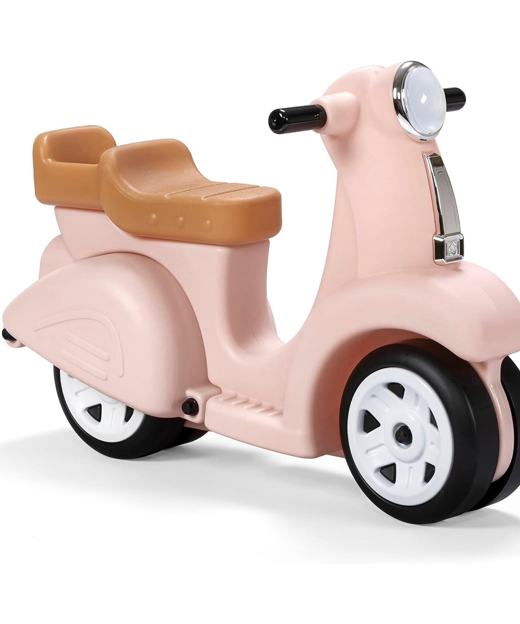 سكوتر ستيب 2 للأطفال، مقعد واحد، سهل التخزين، لعبة ركوب مع فتحة تخزين خلفية، مناسب للأطفال من الأولاد والبنات من سن 18 شهرًا فما فوق، لون وردي