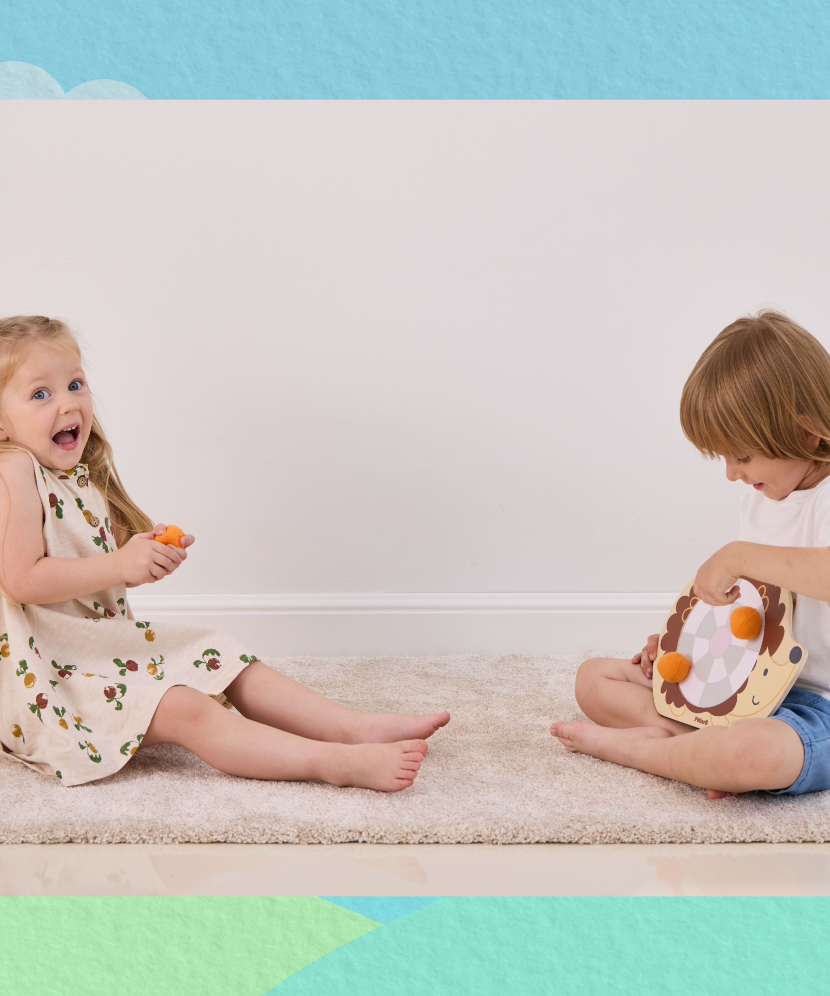 PolarB Wooden Target Game for Kids, Hedgehog Aiming Game with 6 Toss Balls, Develops Hand-Eye Coordination and Motor Skills, Indoor and Outdoor Toy for Ages 3+