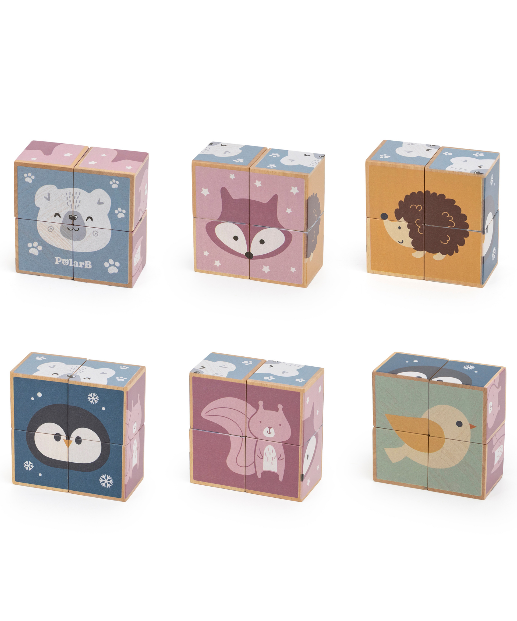 مجموعة ألعاب تعليمية خشبية من PolarB Grow-with-Me للأطفال الصغار، صديقة للبيئة، لعبة لتنمية المهارات الحسية والإدراكية والحركية الدقيقة، مناسبة للأطفال من الأولاد والبنات من عمر سنتين إلى ثلاث سنوات