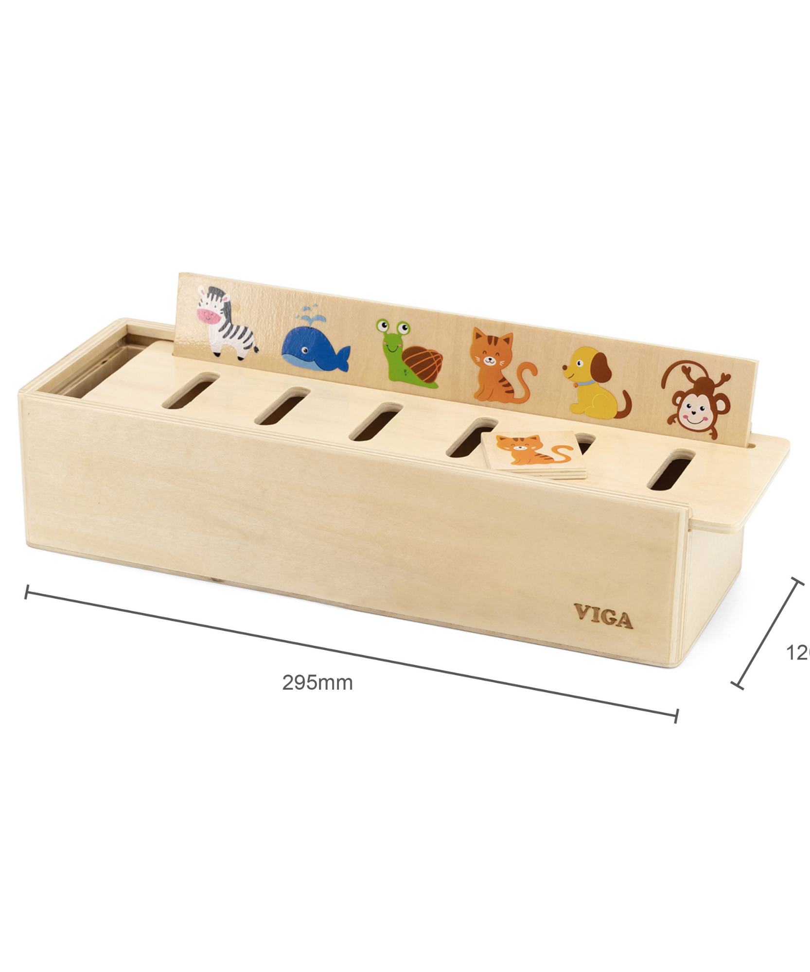 Viga Match & Sort, 52 Piece Mix & Match Puzzle, Montessori Wooden Toy, Develops Sensory, Cognitive & Fine Motor Skills, Non-Toxic & Eco-friendly Kids Educational Toy, Suitable for Children Aged 3Y+