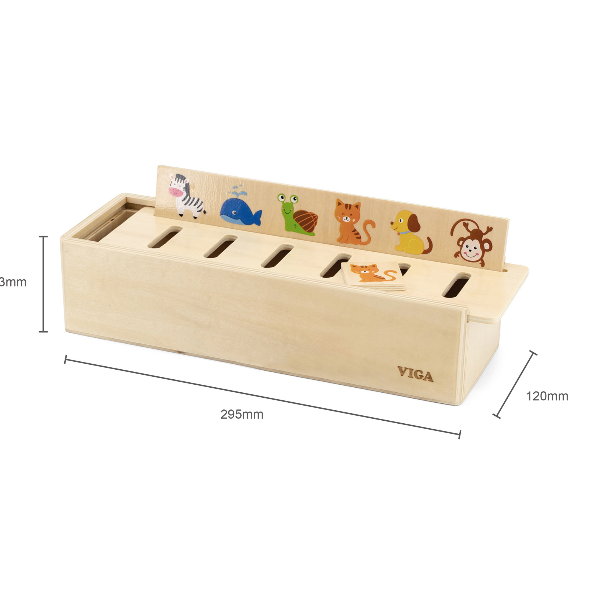 Viga Match & Sort, 52 Piece Mix & Match Puzzle, Montessori Wooden Toy, Develops Sensory, Cognitive & Fine Motor Skills, Non-Toxic & Eco-friendly Kids Educational Toy, Suitable for Children Aged 3Y+