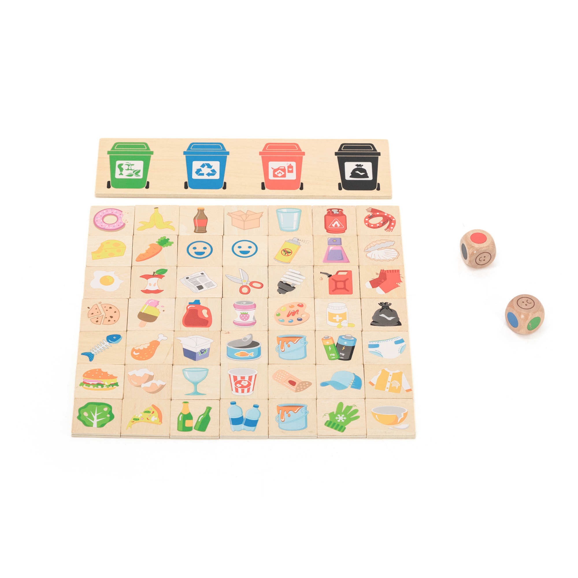 لعبة فرز النفايات الخشبية من فيجا، لعبة تعليمية لإعادة التدوير من مونتيسوري، تُنمّي التركيز والتصنيف والوعي البيئي، صديقة للبيئة وغير سامة، للأولاد والبنات من سن 3 سنوات فما فوق