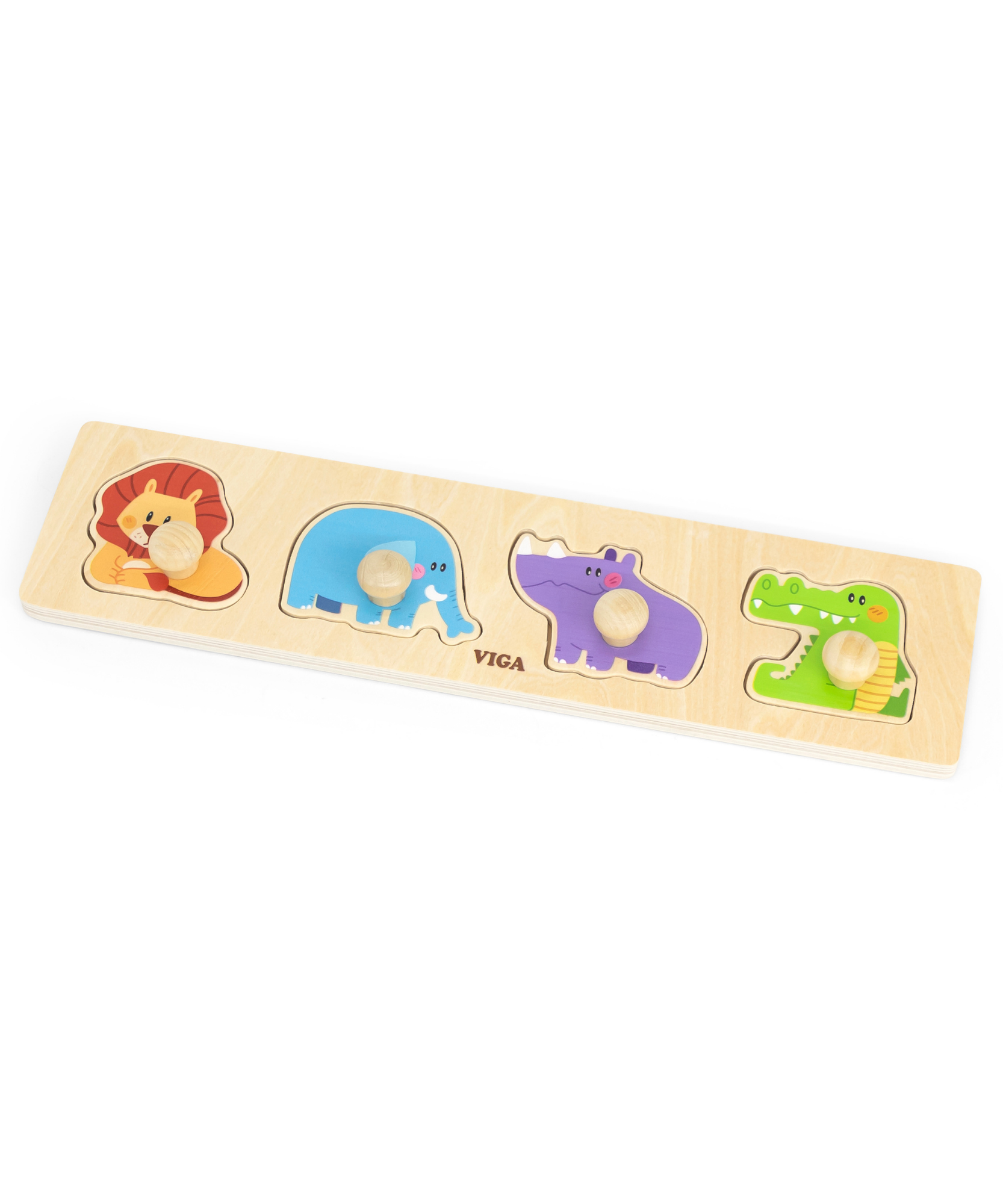 مجموعة فيجا من 12 قطعة، أحجية بمقبض مكونة من 4 قطع، لعبة مونتيسوري الخشبية، تنمي المهارات الحسية والإدراكية والحركية الدقيقة، لعبة تعليمية للأطفال غير سامة وصديقة للبيئة، مناسبة للأولاد والبنات من سن 12 شهرًا فما فوق