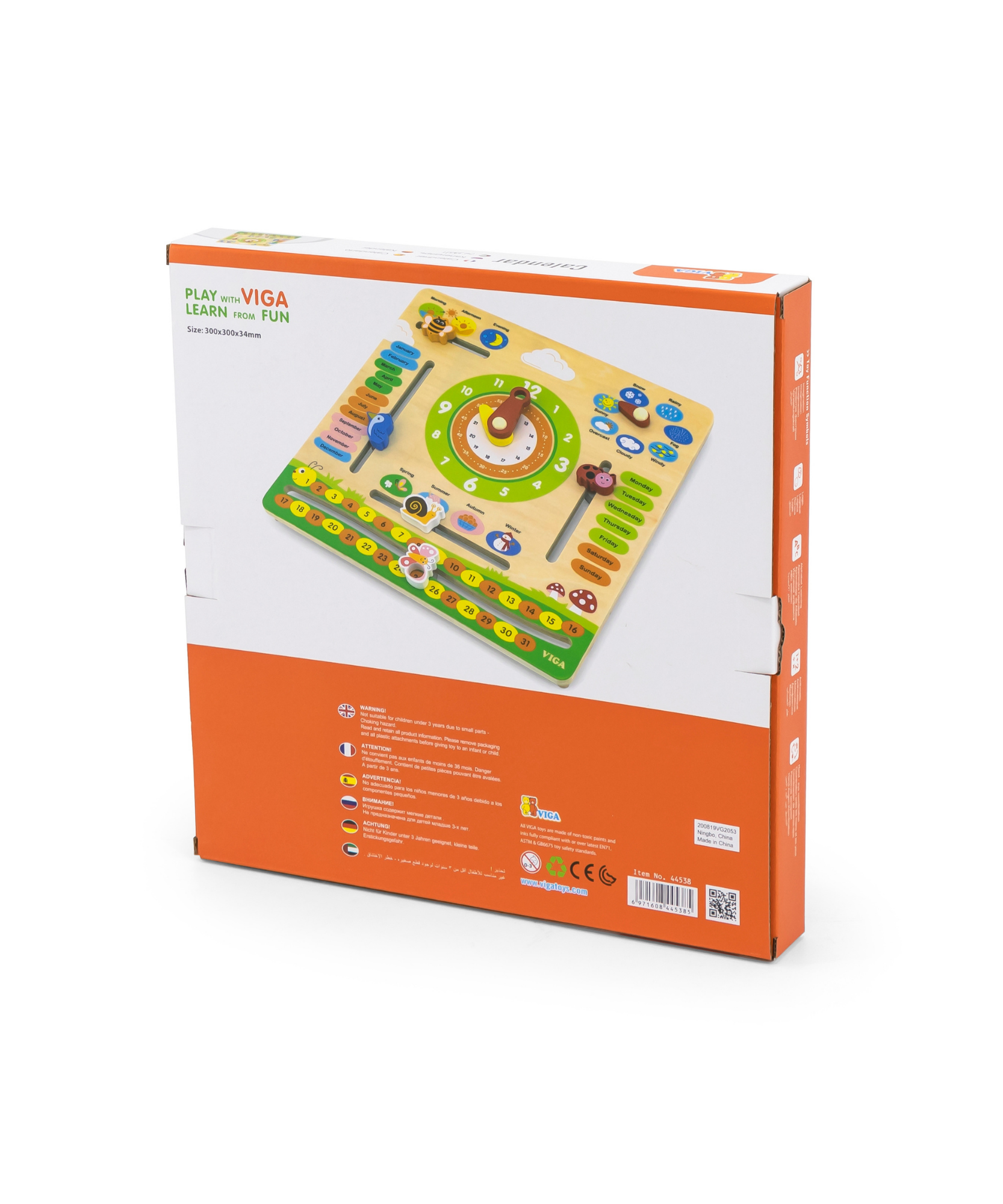 لوحة تعليم تقويم فيجا، لعبة مونتيسوري خشبية تعليمية، لوحة تفاعلية للتاريخ والطقس، تُنمّي المنطق والوعي اليومي، غير سامة وصديقة للبيئة، للأولاد والبنات من عمر 3 سنوات فما فوق