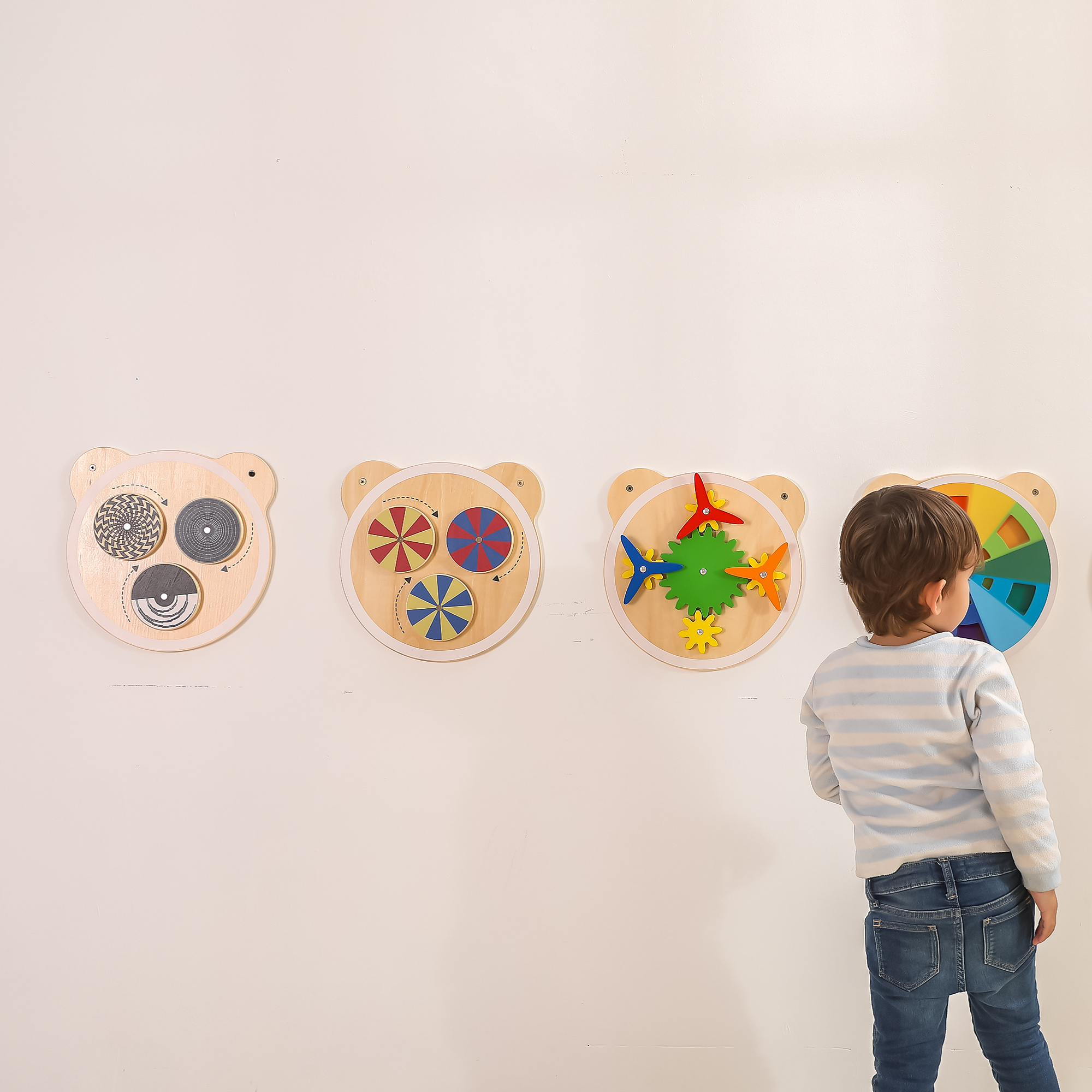 Viga Wooden Matching Numbers, 6-Piece Number Recognition Panel, Montessori Wall-Mounted Toy, Develops Counting, Logic & Fine Motor Skills, Eco-Friendly & Non-Toxic, for Toddlers 18M+