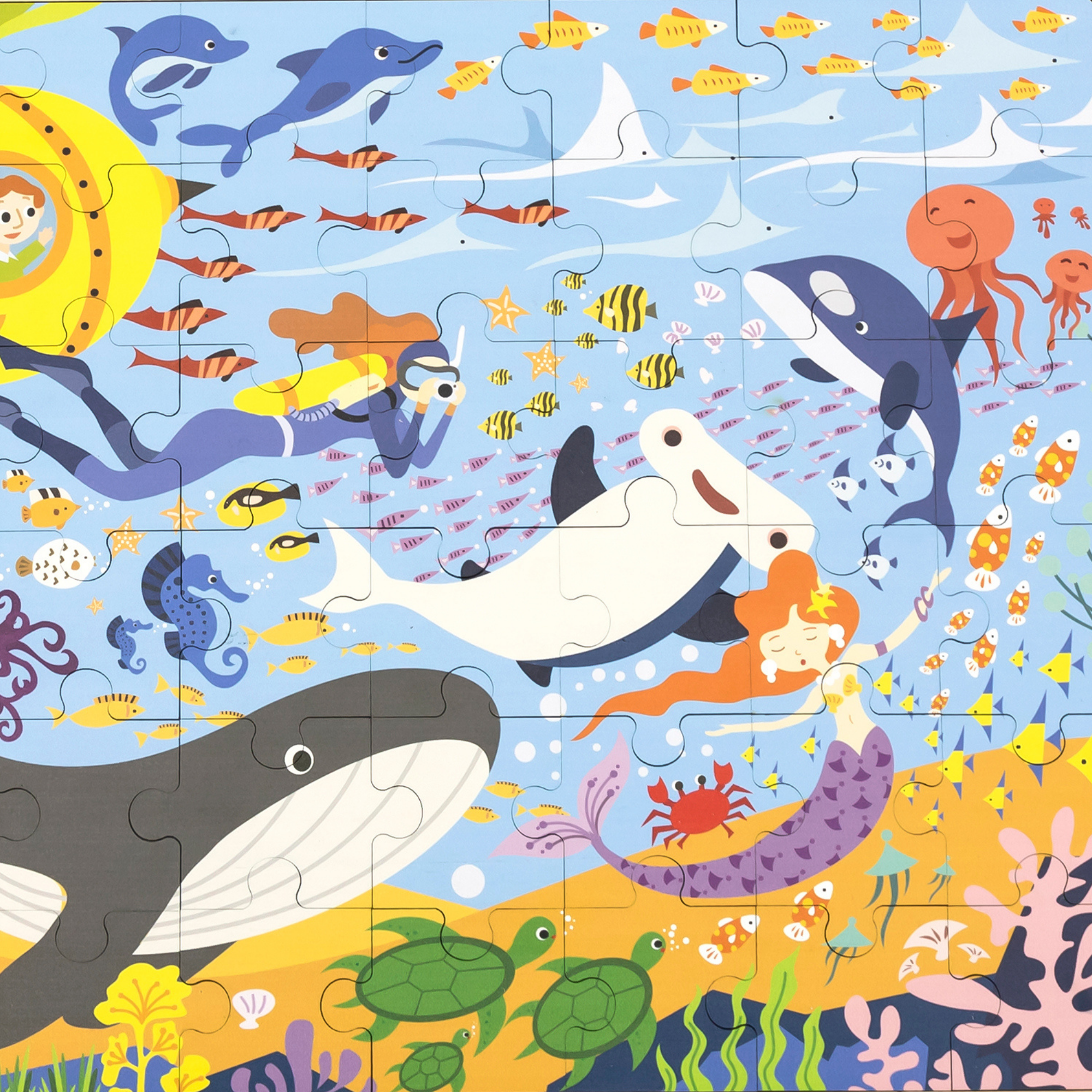 لعبة أحجية الصور المقطوعة من فيجا سي لايف، 48 قطعة، لعبة مونتيسوري الخشبية، تنمي المهارات الحسية والإدراكية والحركية الدقيقة، لعبة تعليمية للأطفال غير سامة وصديقة للبيئة، مناسبة للأولاد والبنات من سن 3 سنوات فما فوق