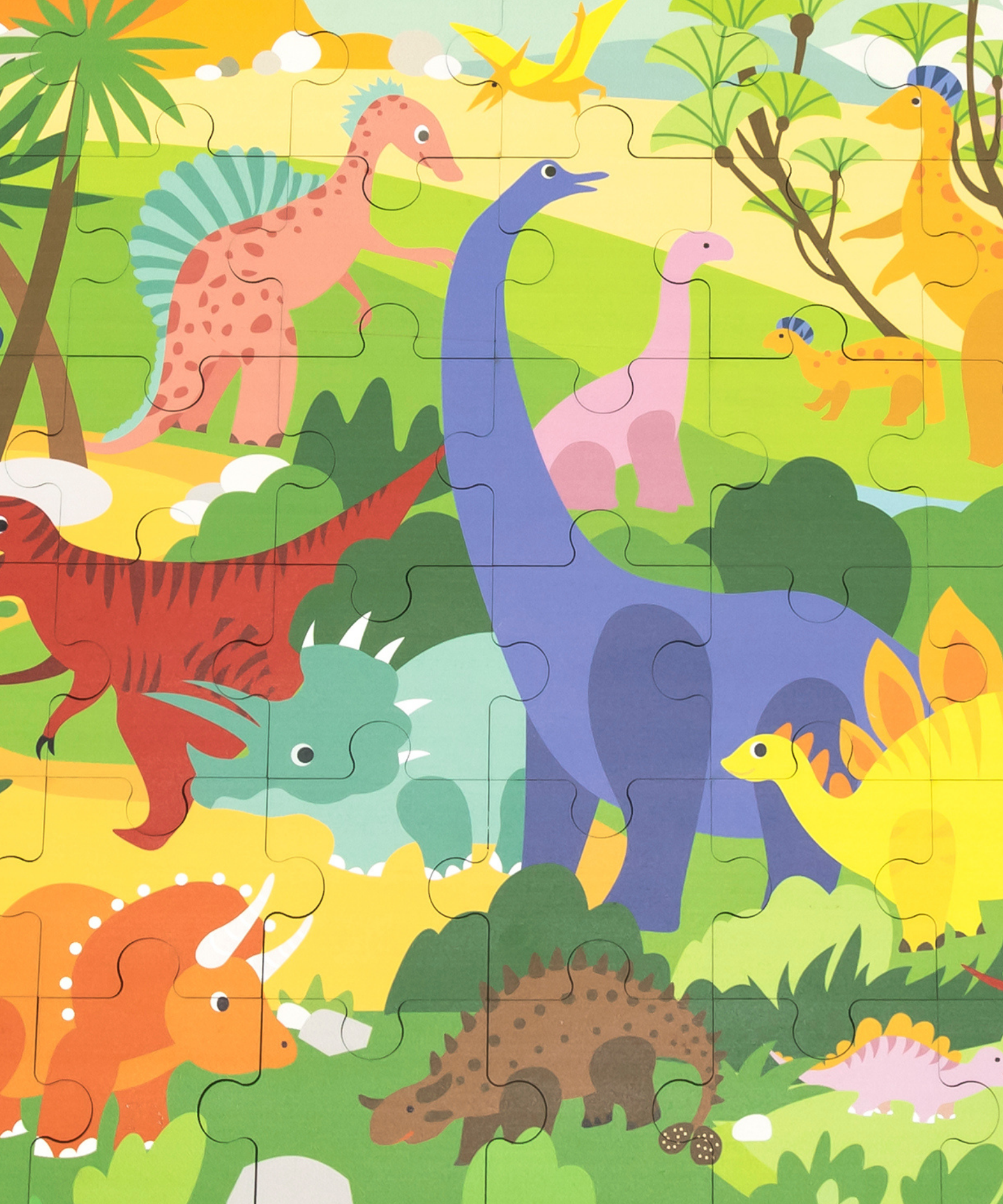 لعبة أحجية الصور المقطوعة من فيجا ديناصور وورلد، مكونة من 48 قطعة، لعبة مونتيسوري الخشبية، تُنمّي المهارات الحسية والإدراكية والحركية الدقيقة، لعبة تعليمية للأطفال غير سامة وصديقة للبيئة، مناسبة للأطفال من سن 3 سنوات فما فوق