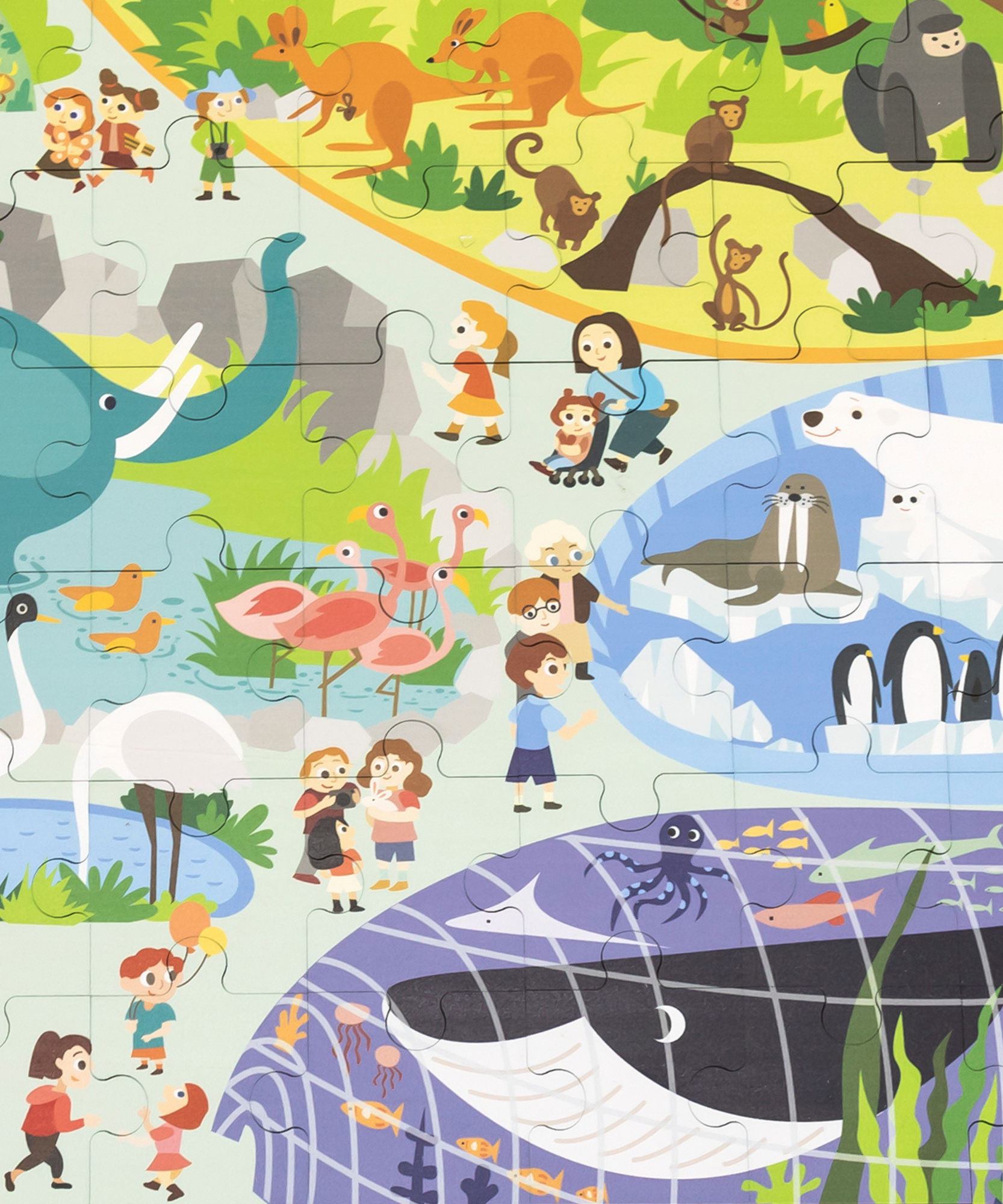 لعبة أحجية الصور المقطوعة من فيجا زوو، 48 قطعة، لعبة مونتيسوري الخشبية، تُنمّي المهارات الحسية والإدراكية والحركية الدقيقة، لعبة تعليمية للأطفال غير سامة وصديقة للبيئة، مناسبة للأولاد والبنات من عمر 3 سنوات فما فوق