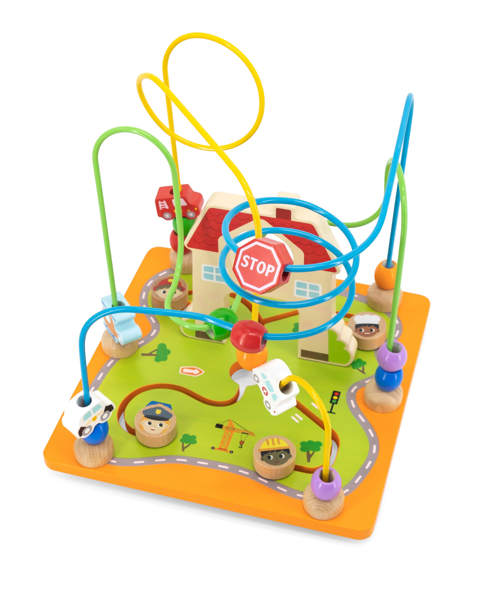 صندوق ألعاب فيجا ٥ في ١، مركز لعب خشبي متعدد الأنشطة من مونتيسوري، يُنمّي المهارات الحركية والمنطق والإبداع، لعبة تعليمية صديقة للبيئة وغير سامة، للأولاد والبنات من عمر ١٨ شهرًا فما فوق