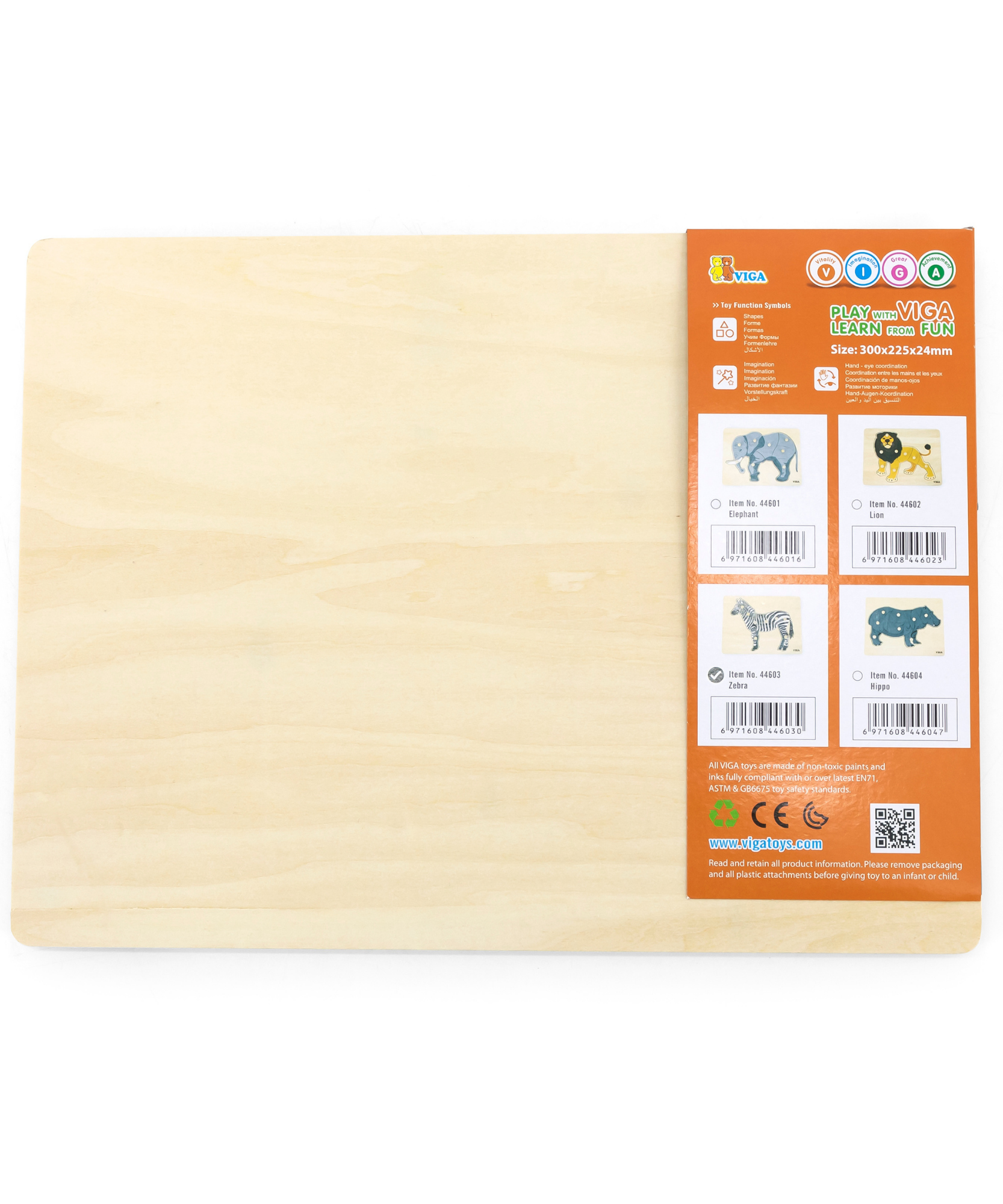 لعبة فيجا زيبرا، أحجية بمقبض من 8 قطع، لعبة مونتيسوري خشبية، تُنمّي المهارات الحسية والإدراكية والحركية الدقيقة، لعبة تعليمية للأطفال غير سامة وصديقة للبيئة، مناسبة للأولاد والبنات من عمر 18 شهرًا فما فوق