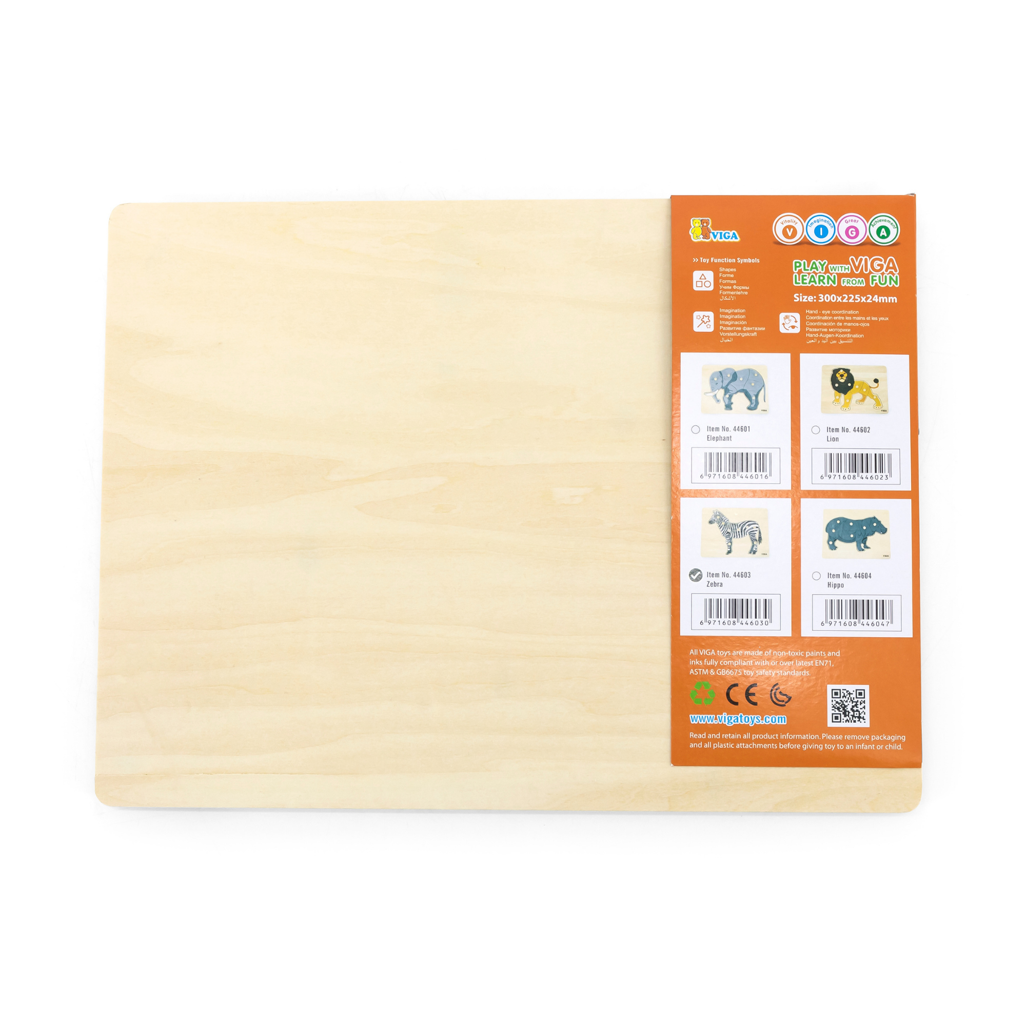 لعبة فيجا زيبرا، أحجية بمقبض من 8 قطع، لعبة مونتيسوري خشبية، تُنمّي المهارات الحسية والإدراكية والحركية الدقيقة، لعبة تعليمية للأطفال غير سامة وصديقة للبيئة، مناسبة للأولاد والبنات من عمر 18 شهرًا فما فوق