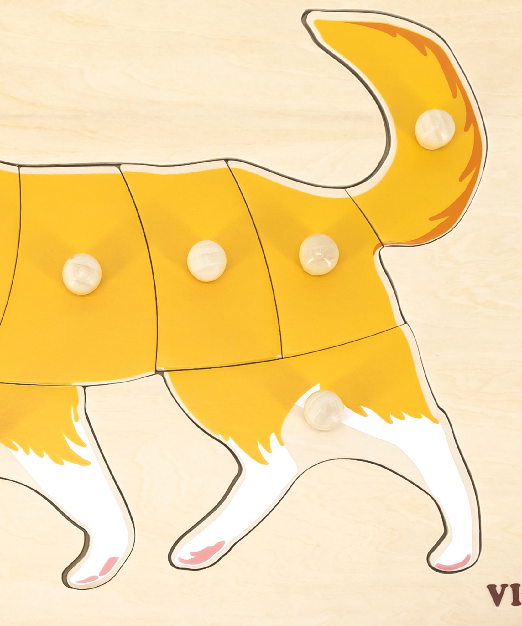 لعبة فيجا دوج، حيوانات المزرعة، أحجية بمقبض من 8 قطع، لعبة مونتيسوري الخشبية، تُنمّي المهارات الحسية والإدراكية والحركية الدقيقة، لعبة تعليمية للأطفال غير سامة وصديقة للبيئة، مناسبة للأطفال من سن 18 شهرًا فما فوق