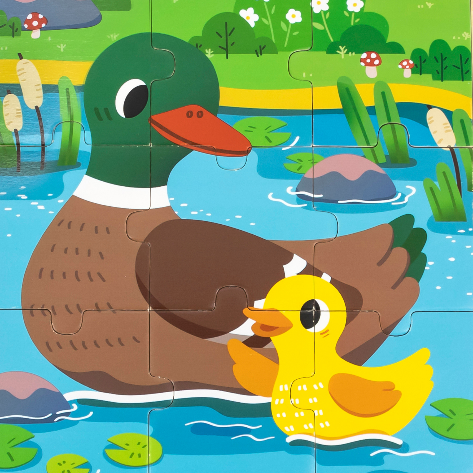 لعبة فيجا داك، أحجية الصور المقطوعة من 9 قطع، لعبة مونتيسوري الخشبية، تُنمّي المهارات الحسية والإدراكية والحركية الدقيقة، لعبة تعليمية للأطفال غير سامة وصديقة للبيئة، مناسبة للأولاد والبنات من عمر 18 شهرًا فما فوق