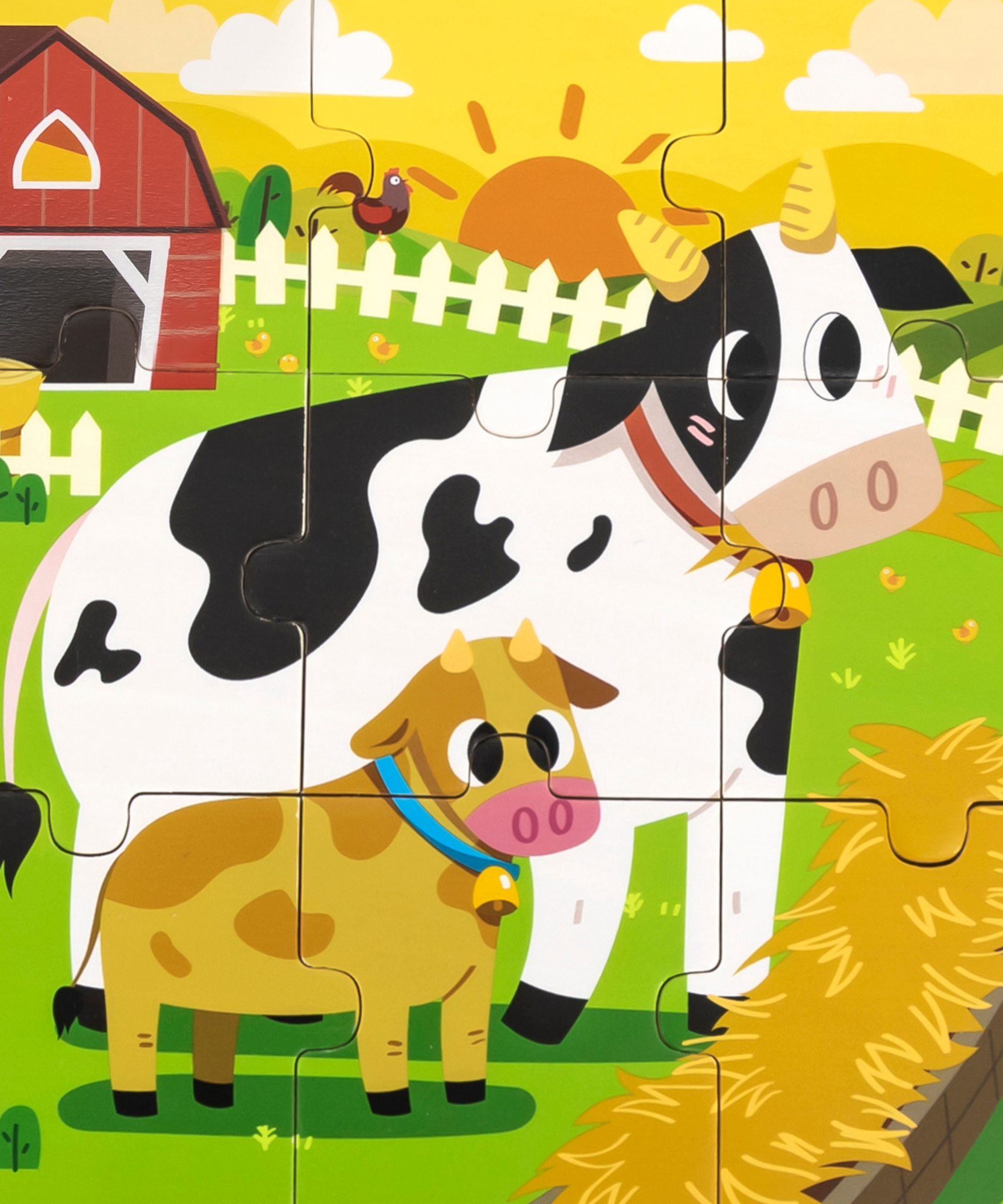 لعبة بازل فيجا كاو، 9 قطع، لعبة مونتيسوري الخشبية، تنمي المهارات الحسية والإدراكية والحركية الدقيقة، لعبة تعليمية للأطفال غير سامة وصديقة للبيئة، مناسبة للأولاد والبنات من سن 18 شهرًا فما فوق