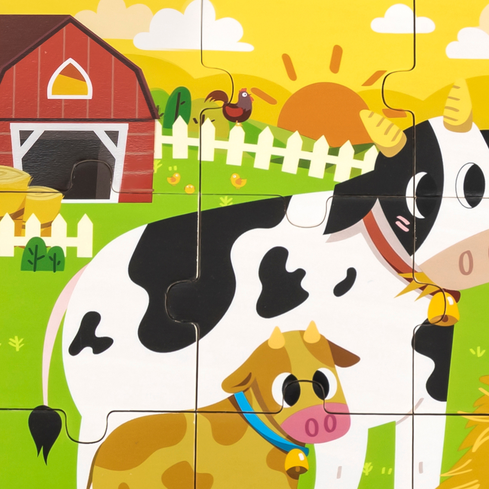 لعبة بازل فيجا كاو، 9 قطع، لعبة مونتيسوري الخشبية، تنمي المهارات الحسية والإدراكية والحركية الدقيقة، لعبة تعليمية للأطفال غير سامة وصديقة للبيئة، مناسبة للأولاد والبنات من سن 18 شهرًا فما فوق