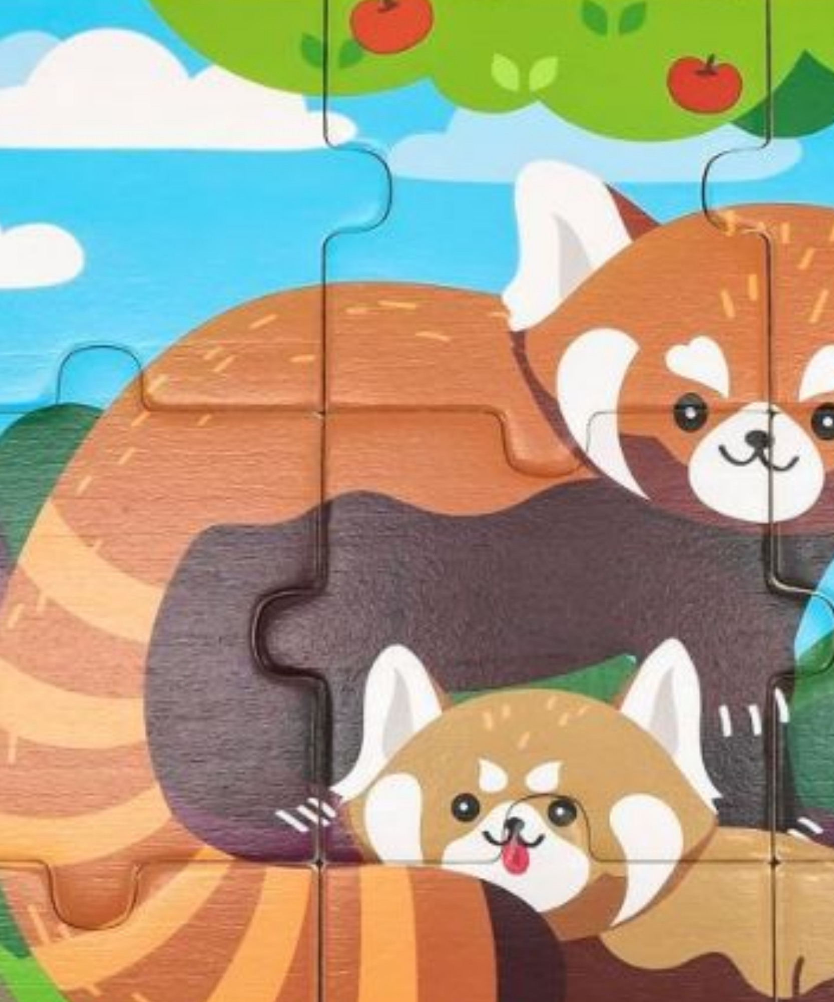 لعبة فيجا ريد باندا، أحجية الصور المقطوعة من 9 قطع، لعبة مونتيسوري الخشبية، تُنمّي المهارات الحسية والإدراكية والحركية الدقيقة، لعبة تعليمية للأطفال غير سامة وصديقة للبيئة، مناسبة للأولاد والبنات من عمر 18 شهرًا فما فوق