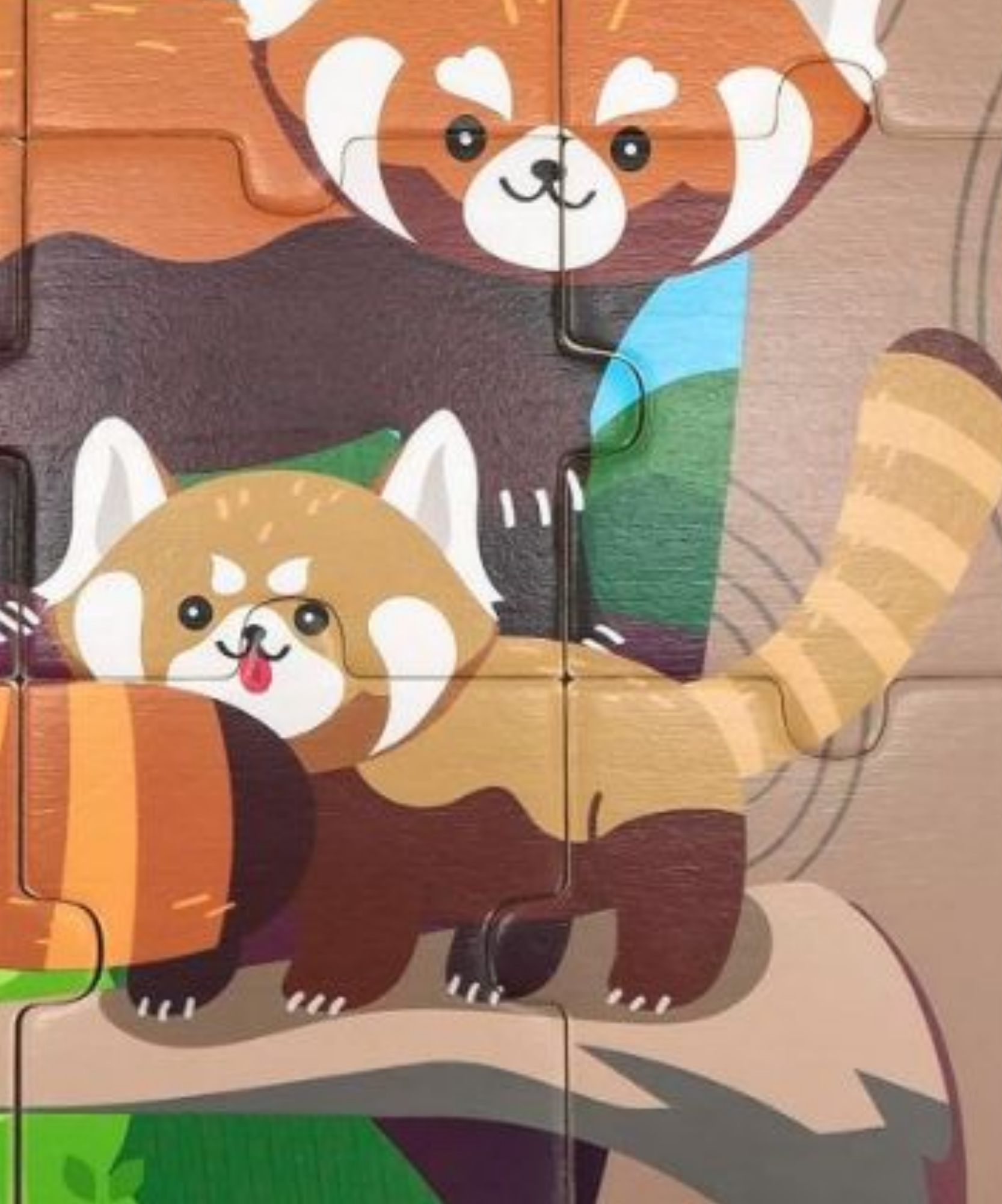 لعبة فيجا ريد باندا، أحجية الصور المقطوعة من 9 قطع، لعبة مونتيسوري الخشبية، تُنمّي المهارات الحسية والإدراكية والحركية الدقيقة، لعبة تعليمية للأطفال غير سامة وصديقة للبيئة، مناسبة للأولاد والبنات من عمر 18 شهرًا فما فوق