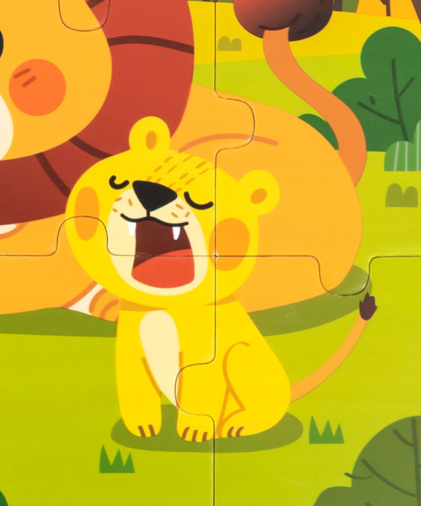 لعبة أحجية الصور المقطوعة فيجا ليون، 9 قطع، لعبة مونتيسوري الخشبية، تنمي المهارات الحسية والإدراكية والحركية الدقيقة، لعبة تعليمية للأطفال غير سامة وصديقة للبيئة، مناسبة للأولاد والبنات من سن 18 شهرًا فما فوق