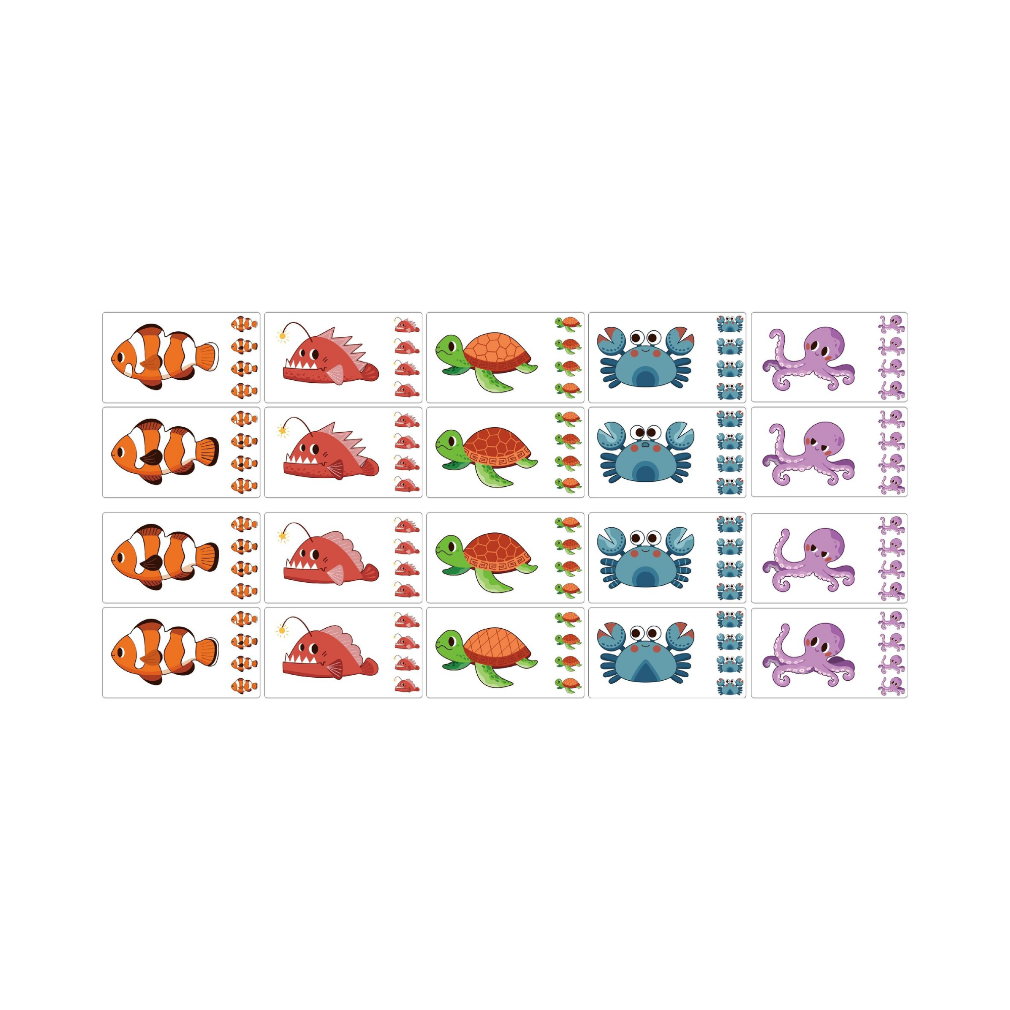 أسرار البحر فيجا، لغز ميكس آند ماتش، 10 قطع بمقبض، لعبة مونتيسوري الخشبية، تنمي المهارات الحسية والإدراكية والحركية الدقيقة، لعبة تعليمية للأطفال غير سامة وصديقة للبيئة، مناسبة للأطفال من سن 3 سنوات فما فوق