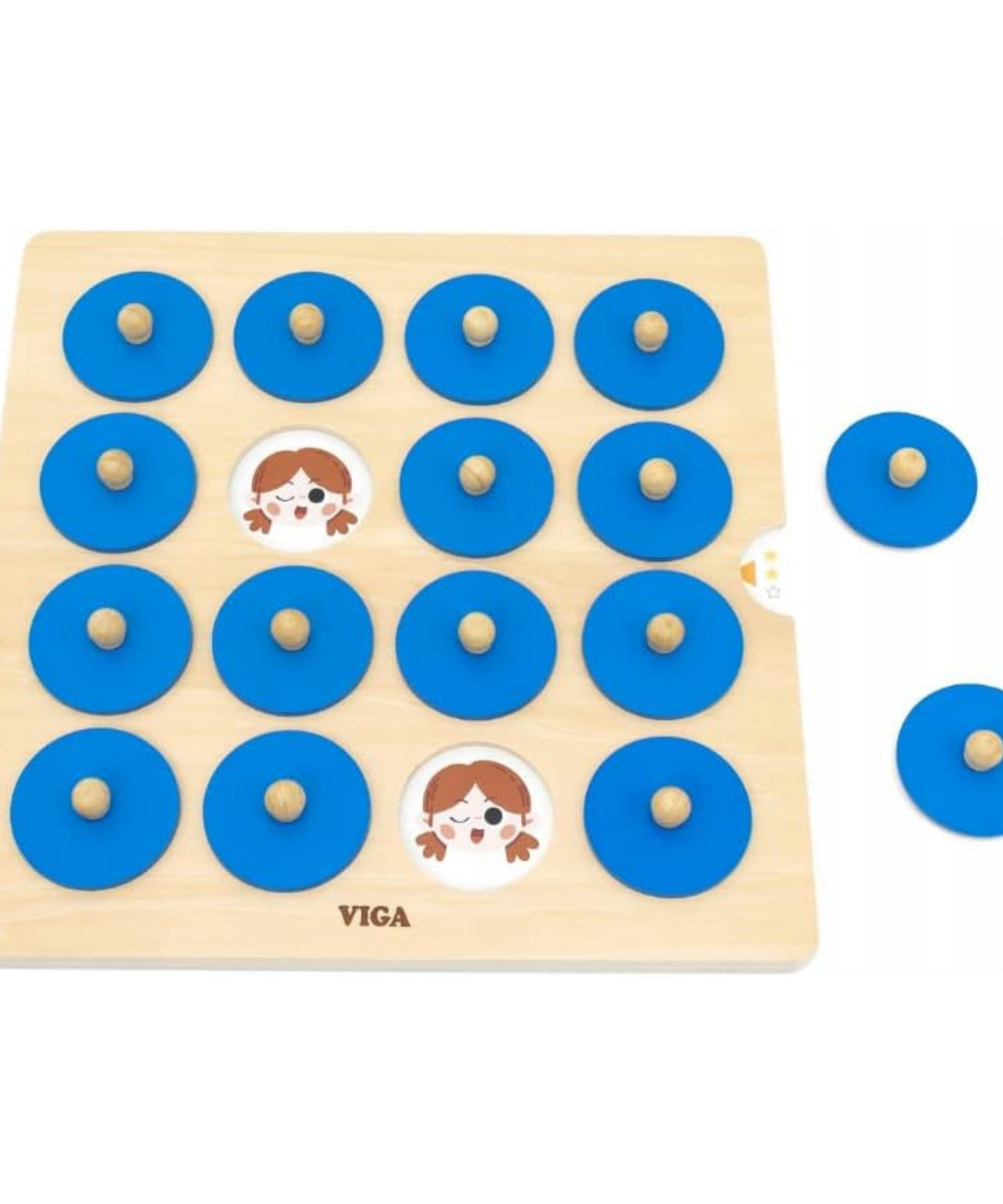 لعبة الذاكرة الخشبية من فيجا، لعبة مطابقة مونتيسوري مع 5 بطاقات مزدوجة الجوانب، تنمي الذاكرة والتركيز والمهارات الحركية، لعبة تعليمية صديقة للبيئة وغير سامة، للأطفال من سن 3 سنوات فما فوق