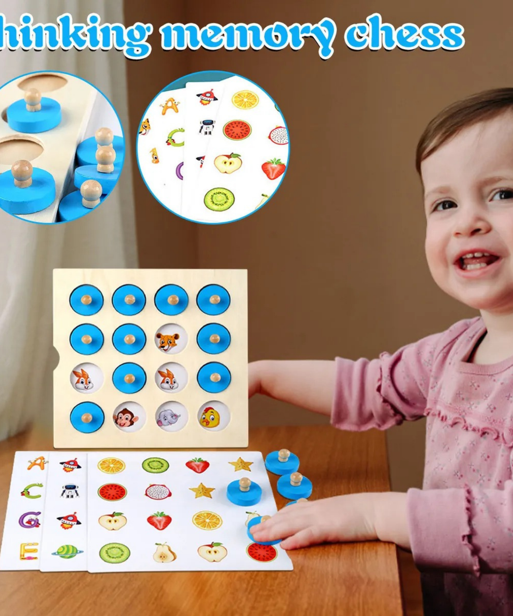 لعبة الذاكرة الخشبية من فيجا، لعبة مطابقة مونتيسوري مع 5 بطاقات مزدوجة الجوانب، تنمي الذاكرة والتركيز والمهارات الحركية، لعبة تعليمية صديقة للبيئة وغير سامة، للأطفال من سن 3 سنوات فما فوق