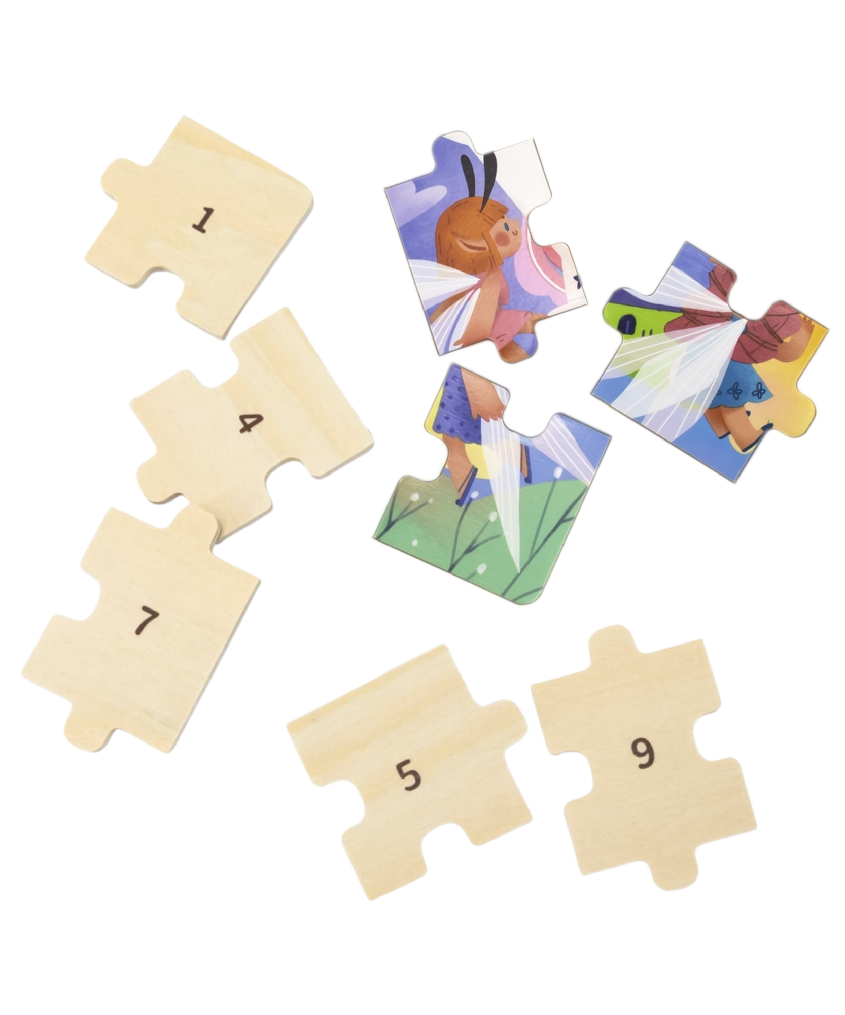 لعبة أحجية الصور المقطوعة من فيجا فيري تيل، مكونة من 24 قطعة، لعبة مونتيسوري الخشبية، تنمي المهارات الحسية والإدراكية والحركية الدقيقة، لعبة تعليمية للأطفال غير سامة وصديقة للبيئة، مناسبة للأولاد والبنات من عمر سنتين فما فوق