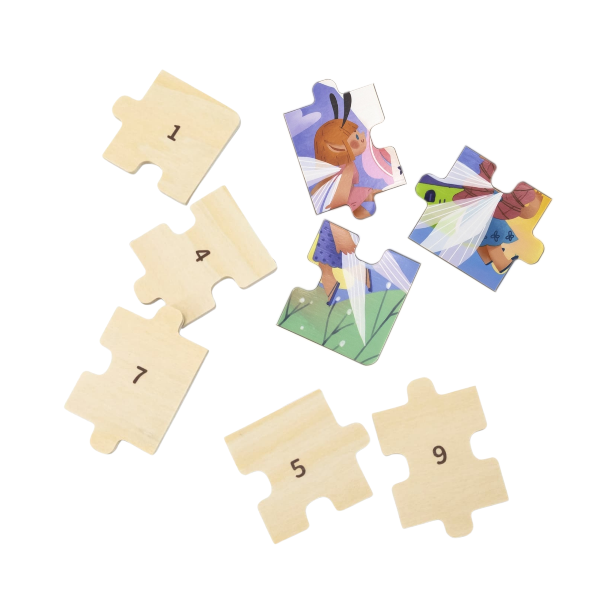 لعبة أحجية الصور المقطوعة من فيجا فيري تيل، مكونة من 24 قطعة، لعبة مونتيسوري الخشبية، تنمي المهارات الحسية والإدراكية والحركية الدقيقة، لعبة تعليمية للأطفال غير سامة وصديقة للبيئة، مناسبة للأولاد والبنات من عمر سنتين فما فوق