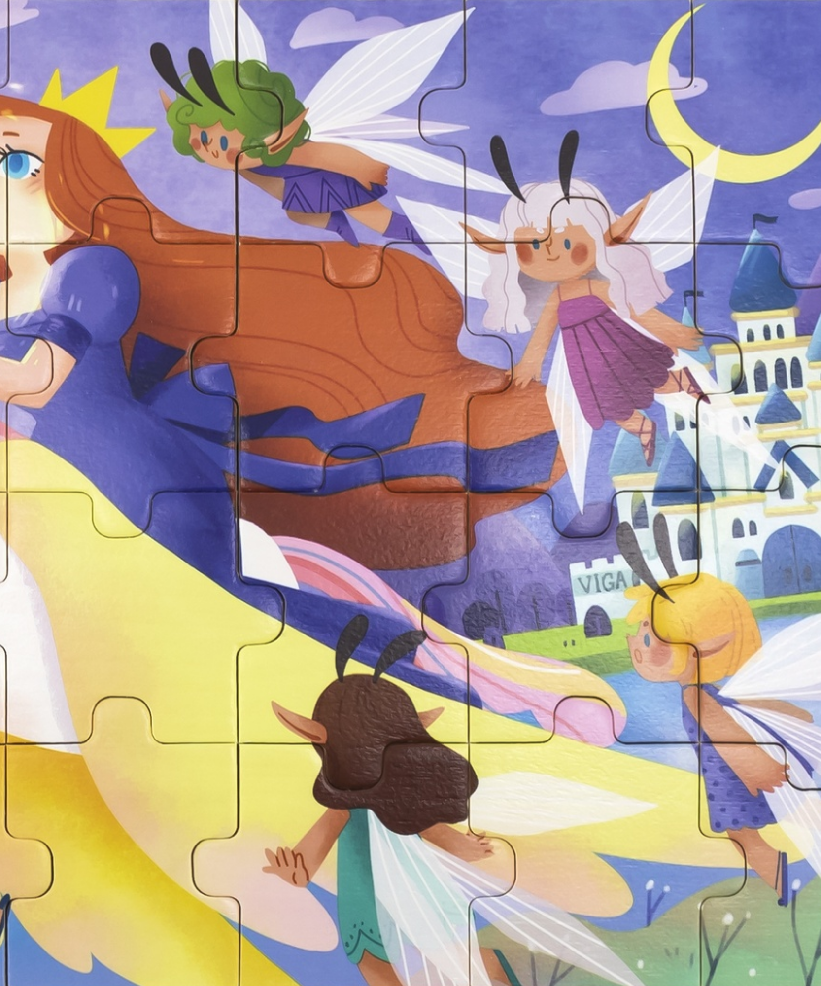 لعبة أحجية الصور المقطوعة من فيجا فيري تيل، مكونة من 24 قطعة، لعبة مونتيسوري الخشبية، تنمي المهارات الحسية والإدراكية والحركية الدقيقة، لعبة تعليمية للأطفال غير سامة وصديقة للبيئة، مناسبة للأولاد والبنات من عمر سنتين فما فوق