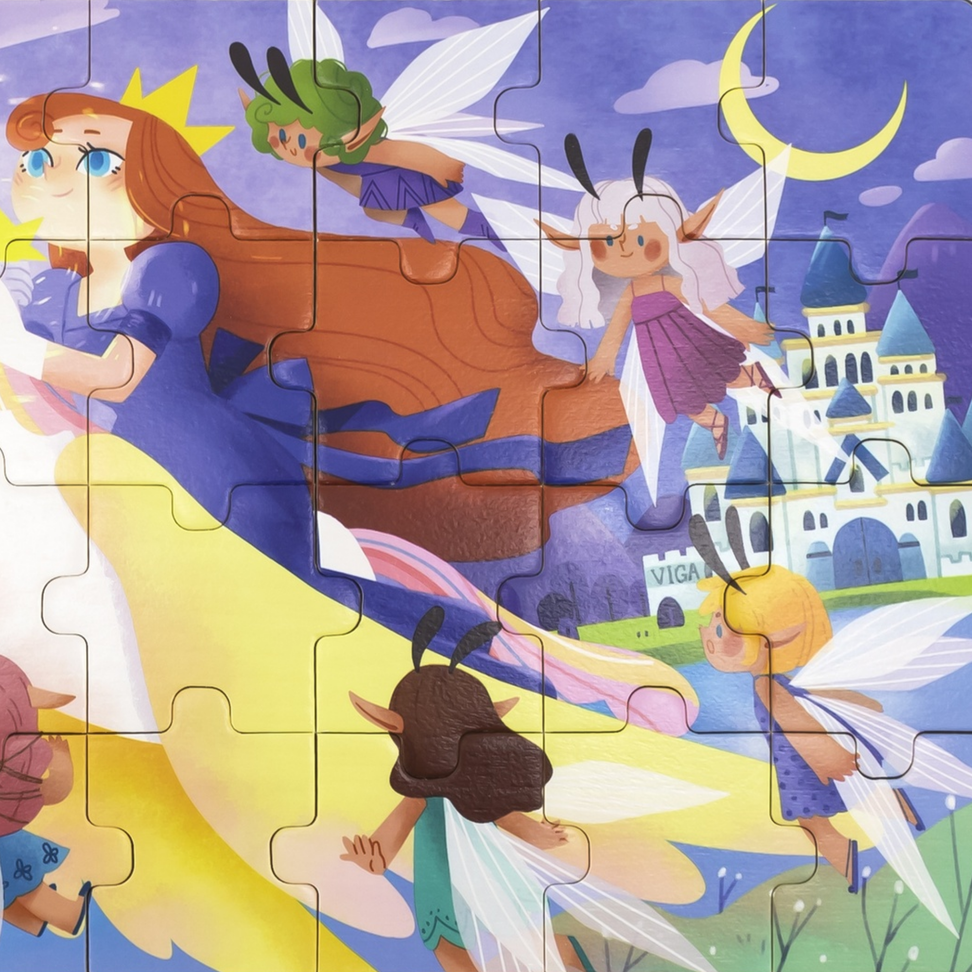 لعبة أحجية الصور المقطوعة من فيجا فيري تيل، مكونة من 24 قطعة، لعبة مونتيسوري الخشبية، تنمي المهارات الحسية والإدراكية والحركية الدقيقة، لعبة تعليمية للأطفال غير سامة وصديقة للبيئة، مناسبة للأولاد والبنات من عمر سنتين فما فوق