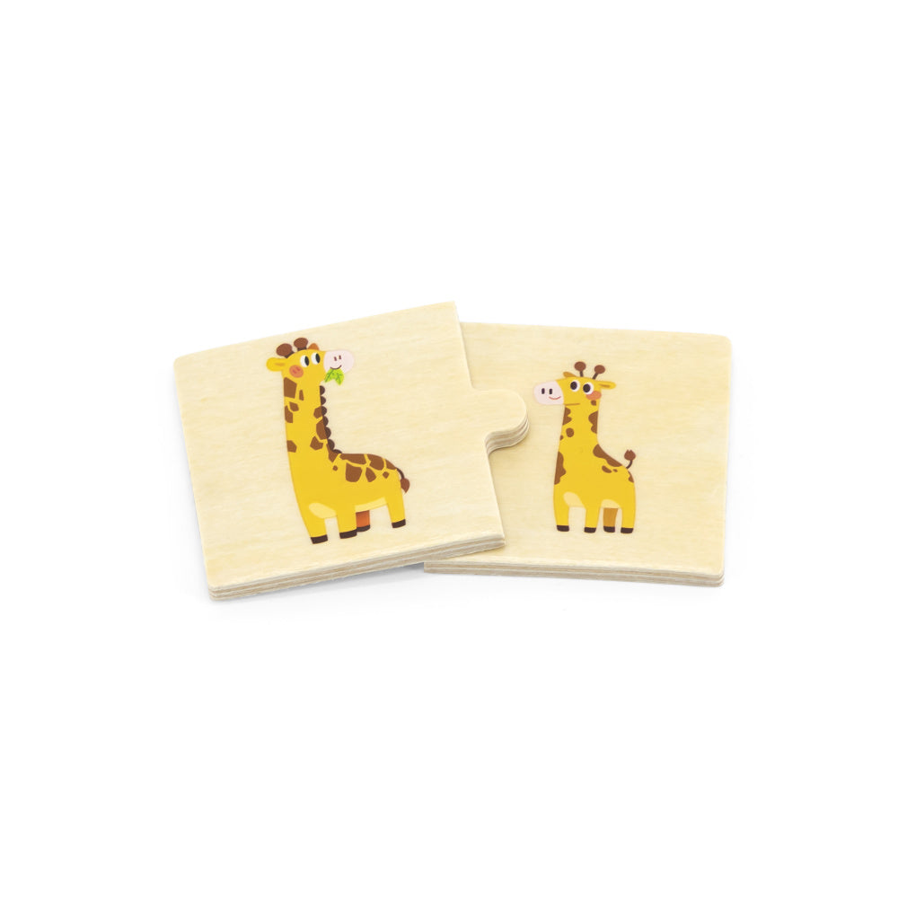 Viga Mom & Baby, 24 Piece Mix & Match Puzzle, Montessori Wooden Toy, Develops Sensory, Cognitive & Fine Motor Skills, Non-Toxic & Eco-friendly Kids Educational Toy, Suitable for Children Aged 18M+