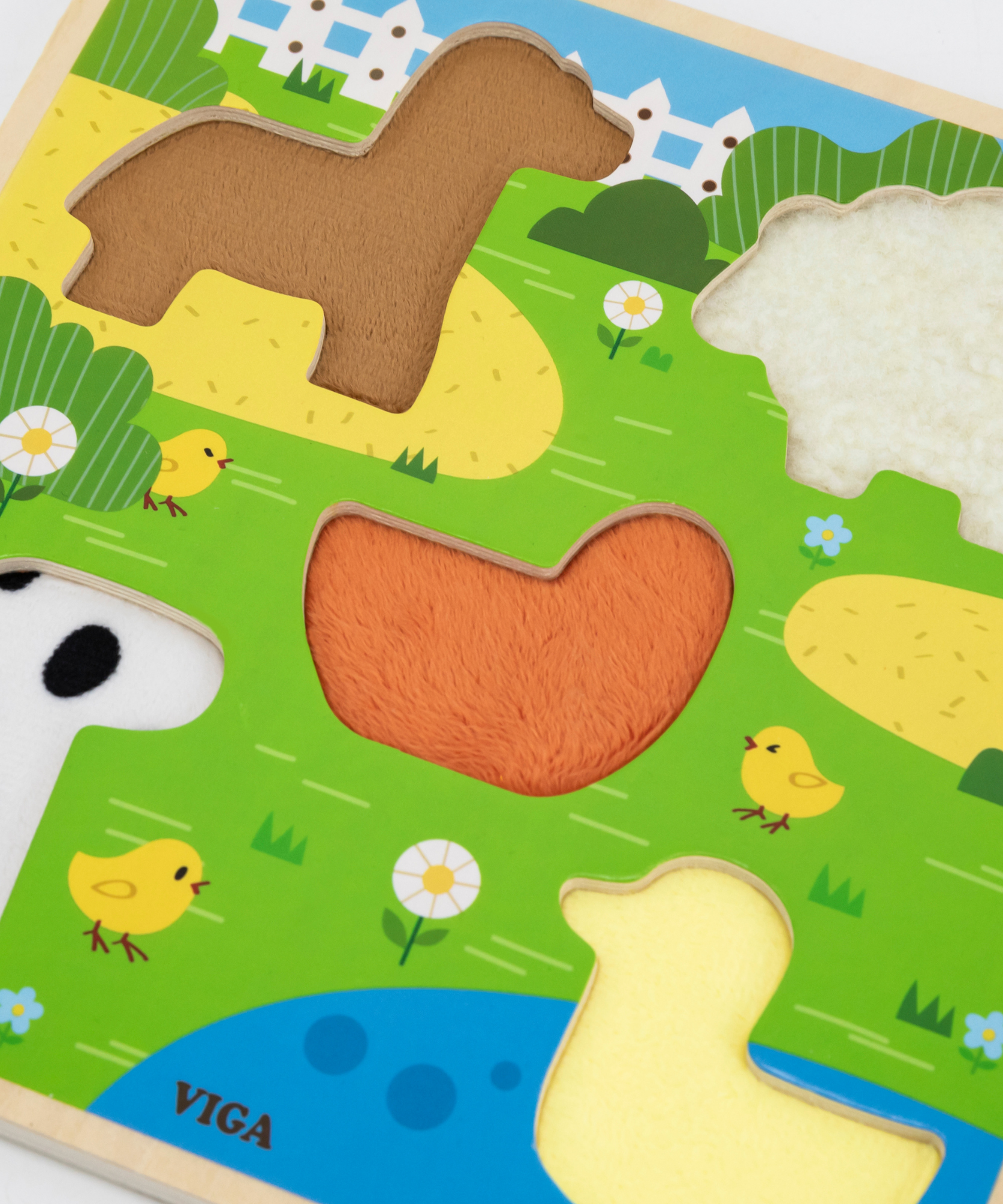 مزرعة فيجا، أحجية مكعبات من 5 قطع، لعبة مونتيسوري الخشبية، تنمي المهارات الحسية والإدراكية والحركية الدقيقة، لعبة تعليمية للأطفال غير سامة وصديقة للبيئة، مناسبة للأولاد والبنات من سن 18 شهرًا فما فوق