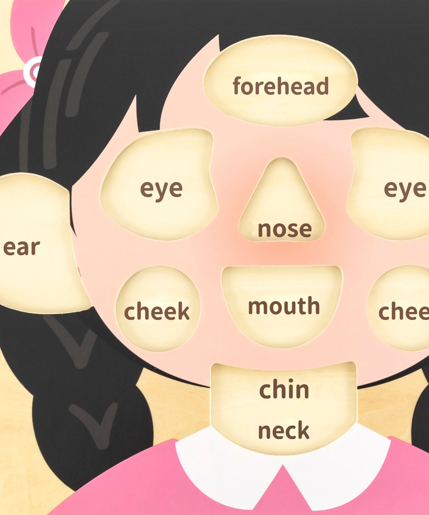 لعبة فيجا للبنات، أحجية بمقبض من 10 قطع، لعبة مونتيسوري خشبية، تنمي المهارات الحسية والإدراكية والحركية الدقيقة، لعبة تعليمية للأطفال غير سامة وصديقة للبيئة، مناسبة للأولاد والبنات من سن 18 شهرًا فما فوق