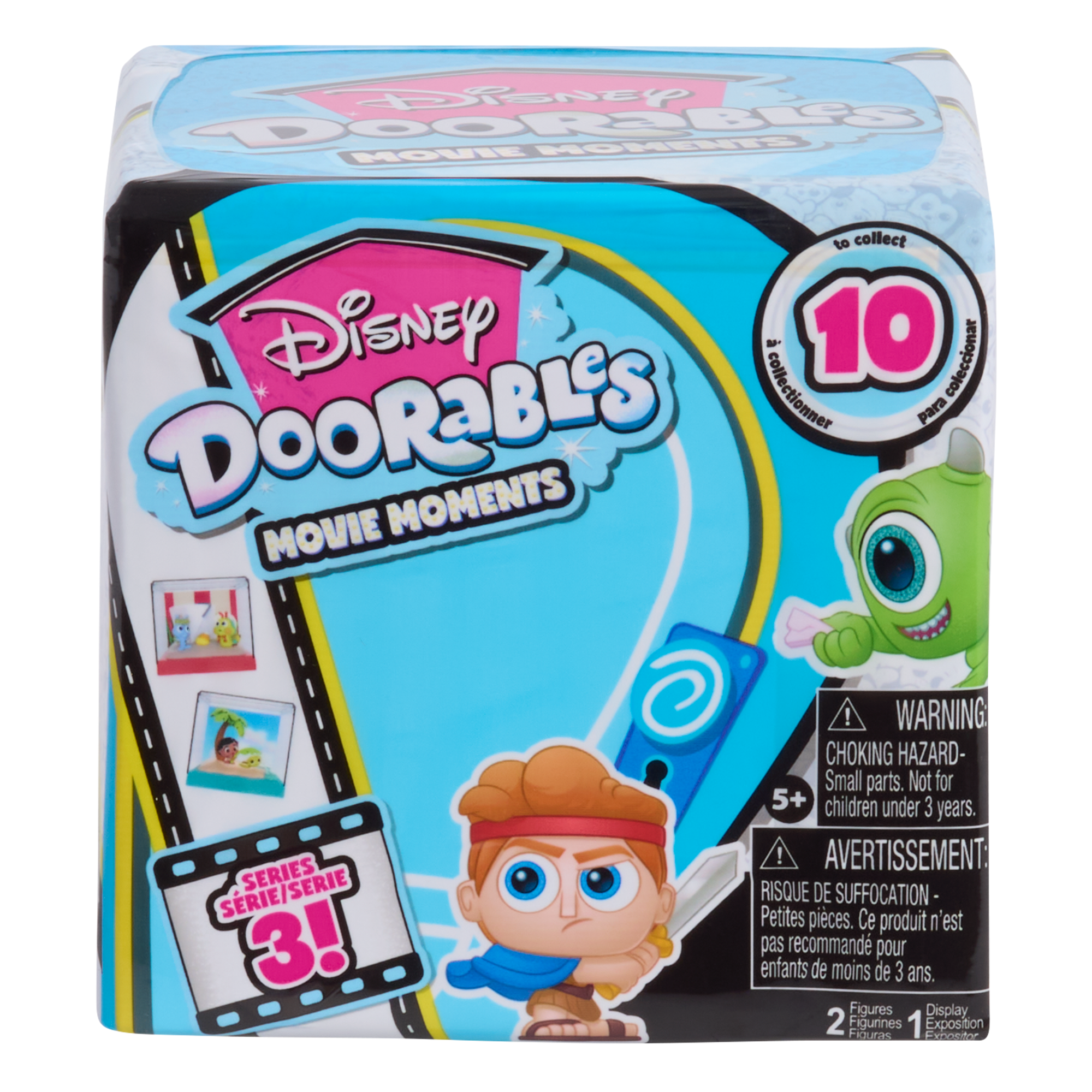 سلسلة لحظات أفلام ديزني دورابلز 3 مع شخصيتين متحركتين مصغرتين قابلتين للتجميع وحقيبة عرض، 1.5 بوصة (3.8 سم) مجسمات لعبة قابلة للتكديس، لعبة أطفال مرخصة رسميًا للأعمار من 5 سنوات فما فوق من جاست بلاي