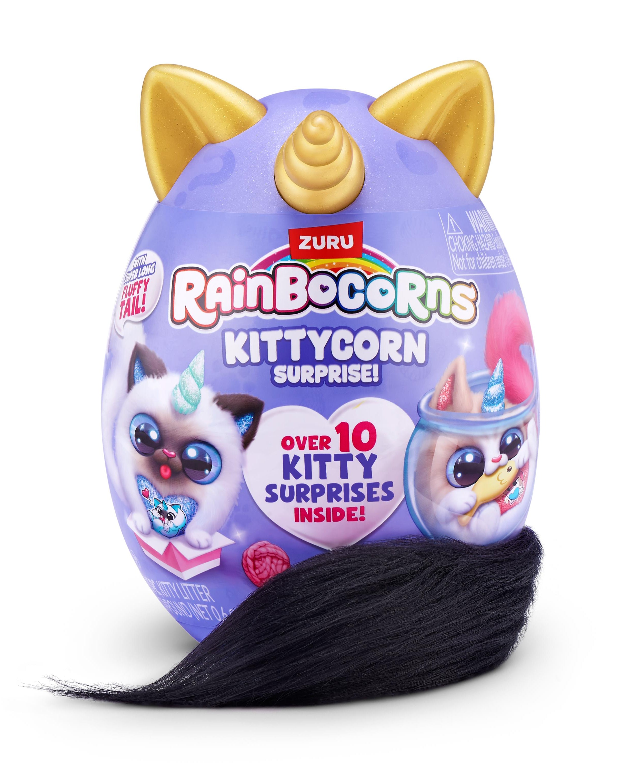 Rainbocorns Kittycorn Surprise S9 Collectible Plush Toy Set, 10+ Magical Surprises, Soft Plush Kittens with Fluffy Tails, Interactive Play for Girls Age 3+